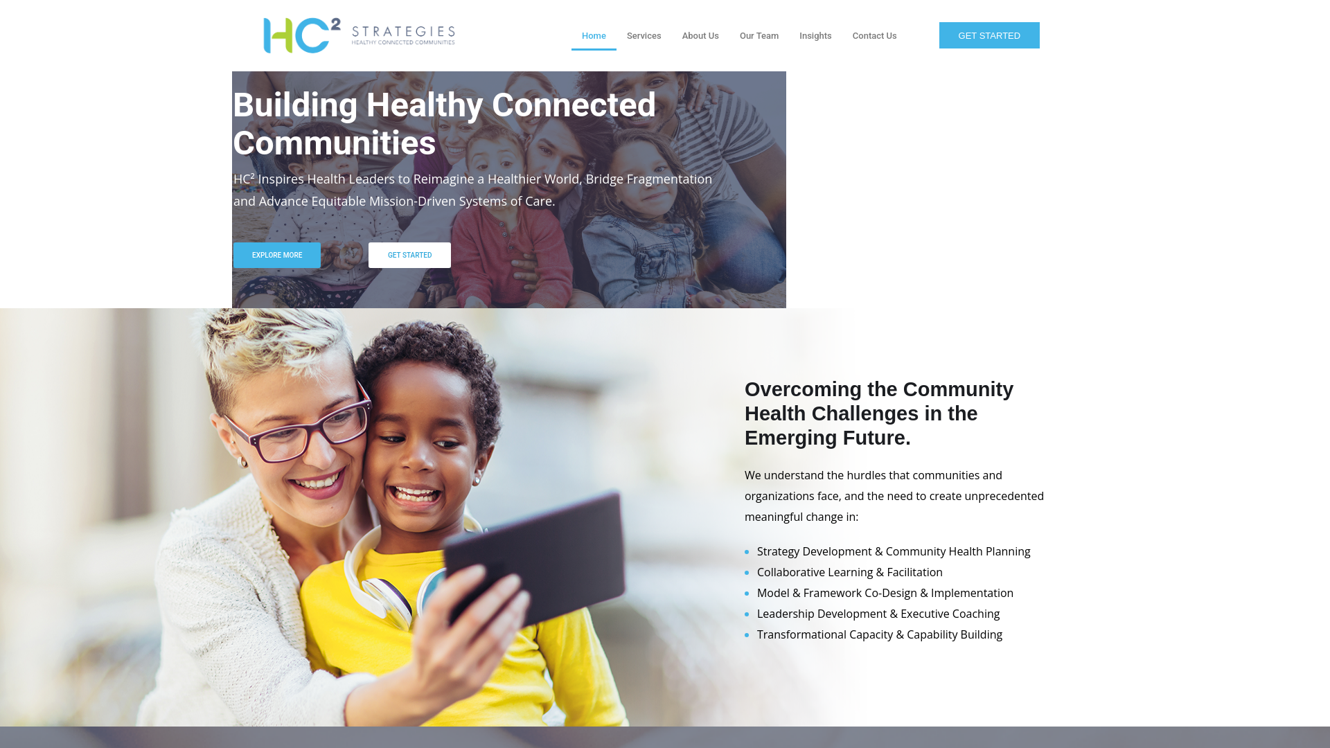 website screenshot of https://orangecountycpi@hc2strategies.com/