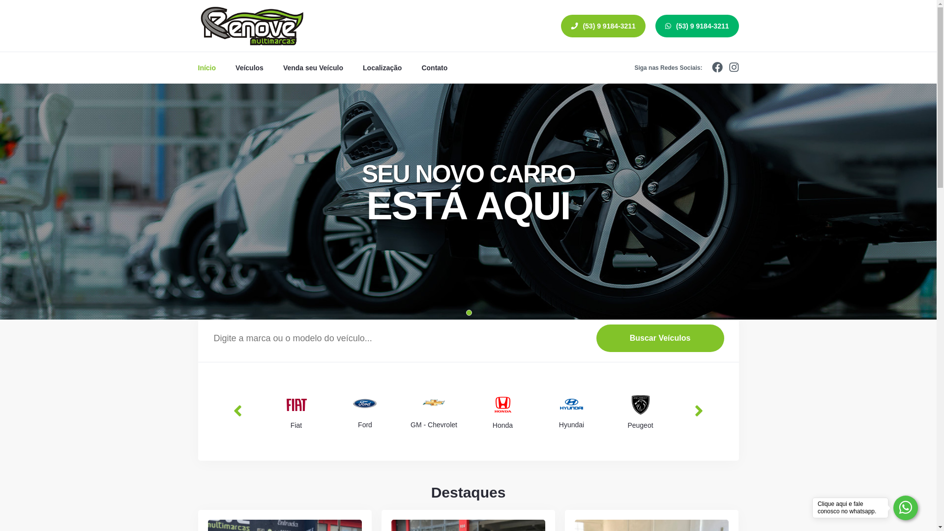 website screenshot of https://renovemultimarcasrg.com.br/