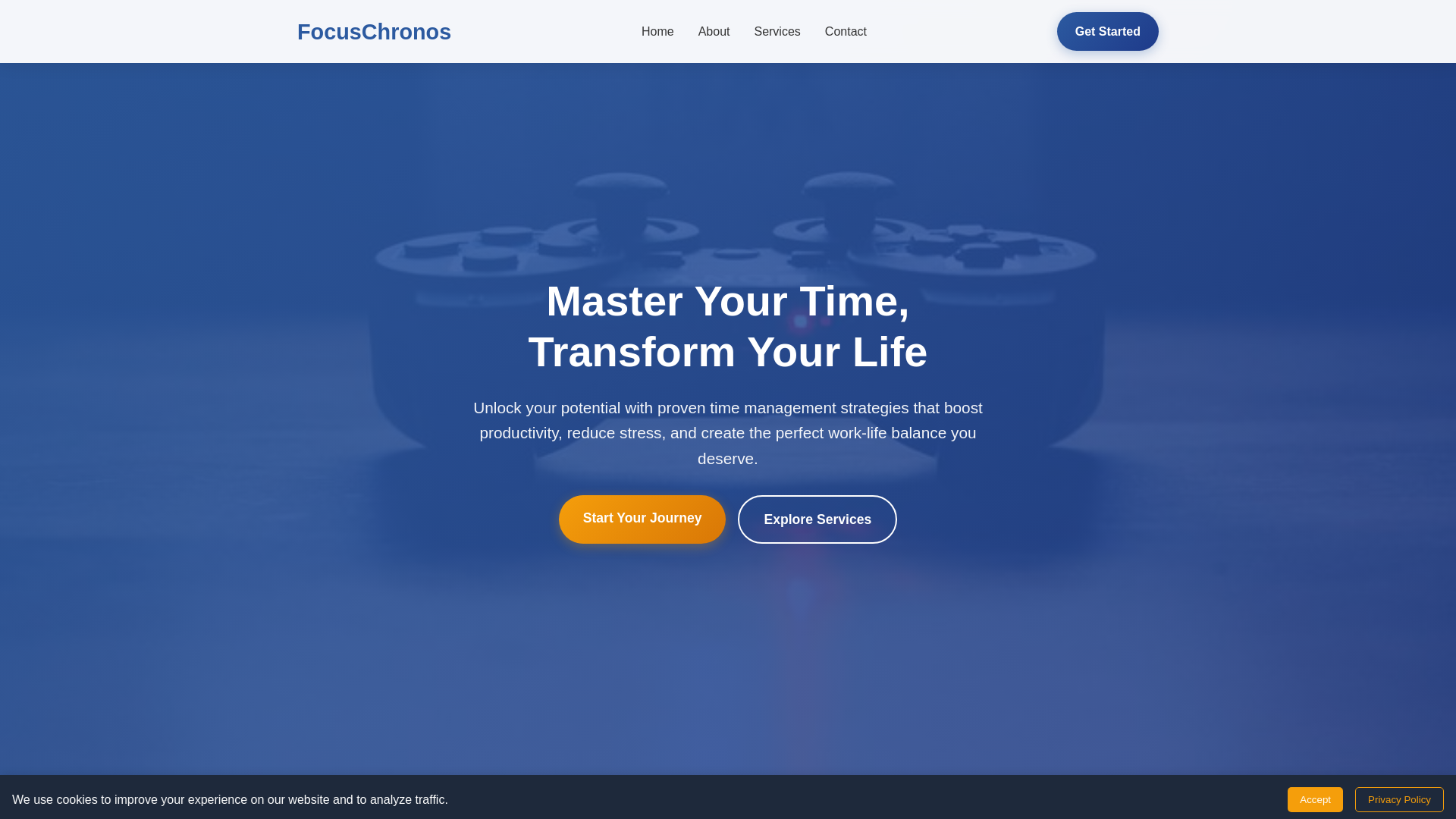 website screenshot of https://focuschronos.digital/