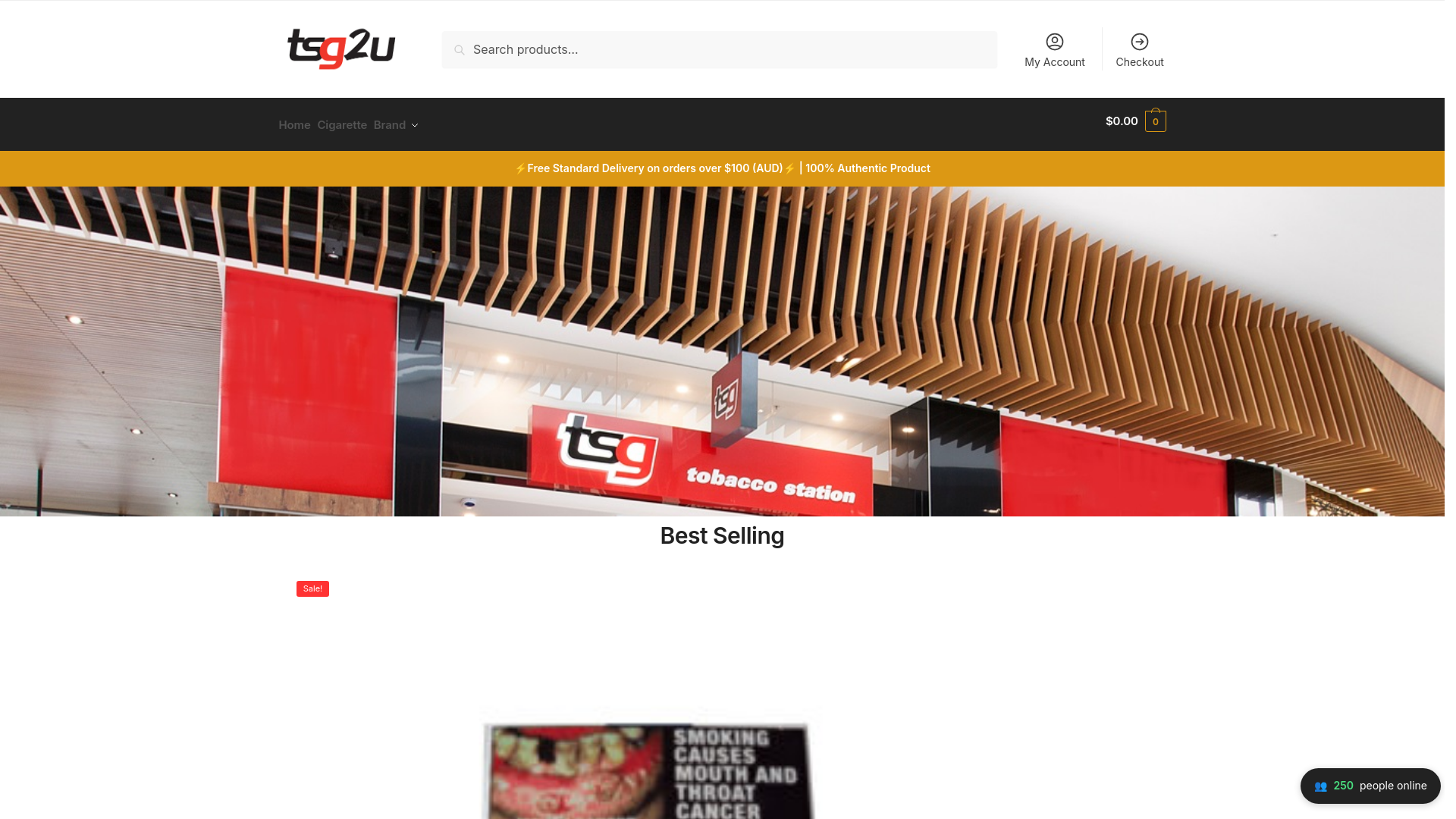 website screenshot of https://tsg2u.top