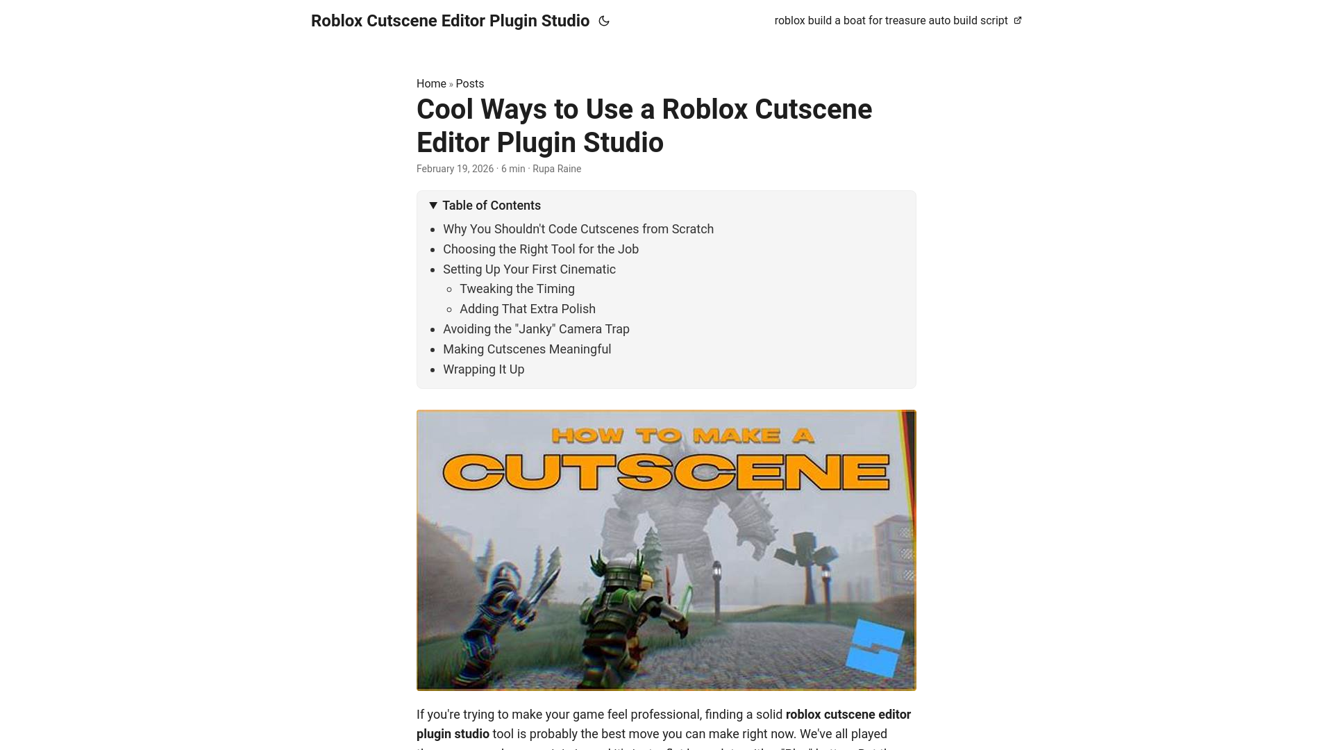 website screenshot of https://roblox-cutscene-editor-plugin-studio.pages.dev/