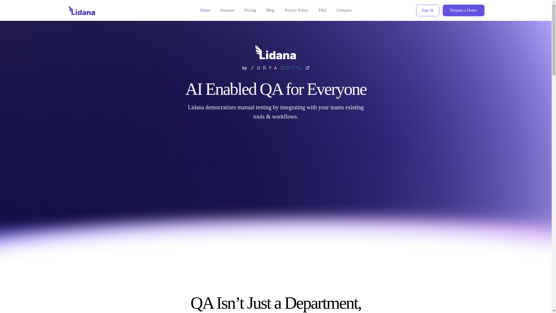 website screenshot of https://lidana.ai/