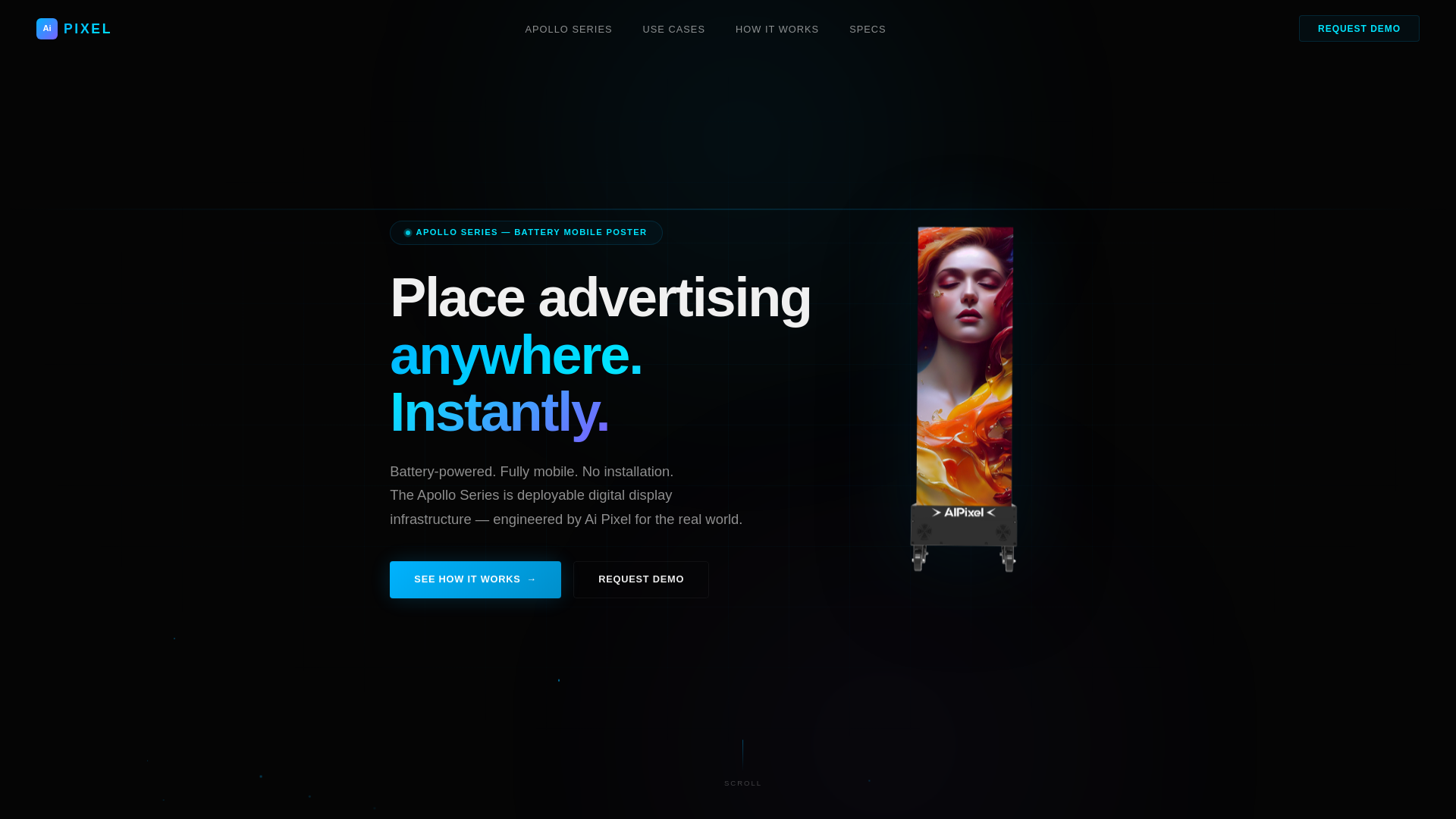 website screenshot of https://batterypowereddisplay.co.uk/