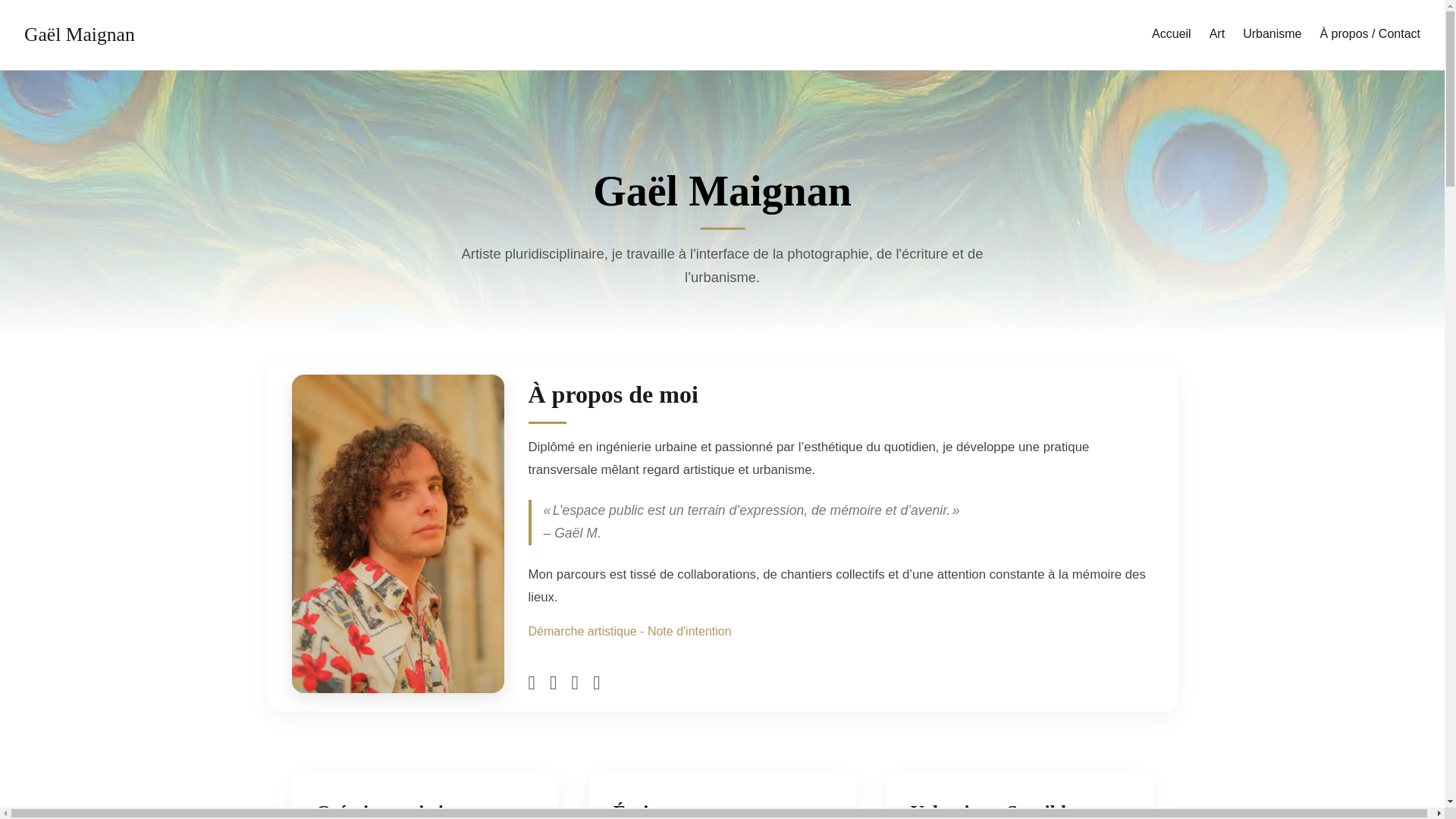 website screenshot of https://gael-maignan.pages.dev/