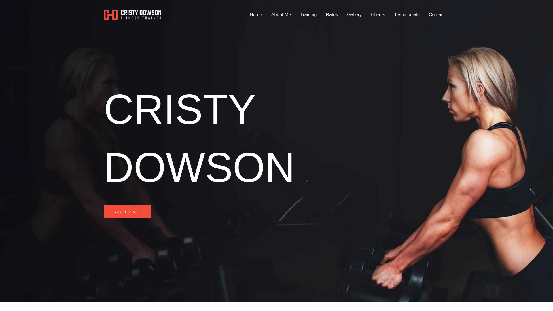 website screenshot of https://marinafitnesscoach.com/