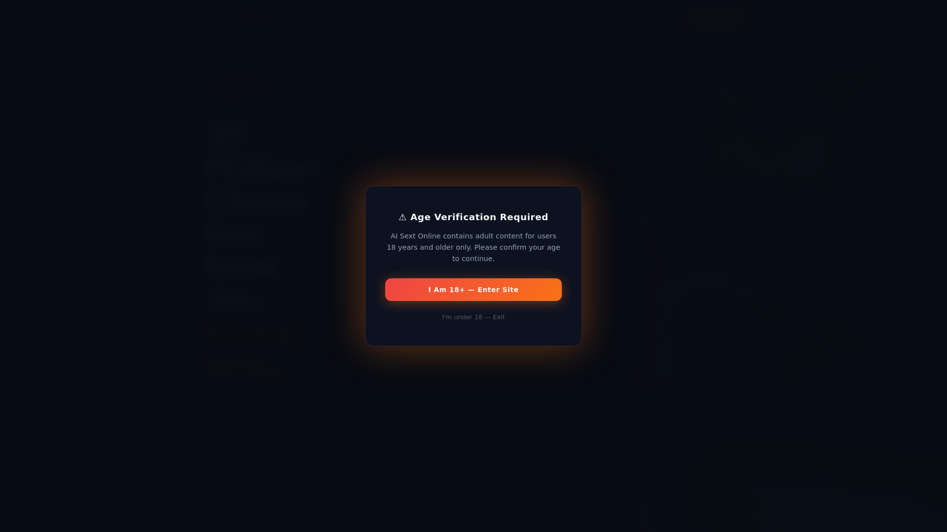 website screenshot of https://aisext.online