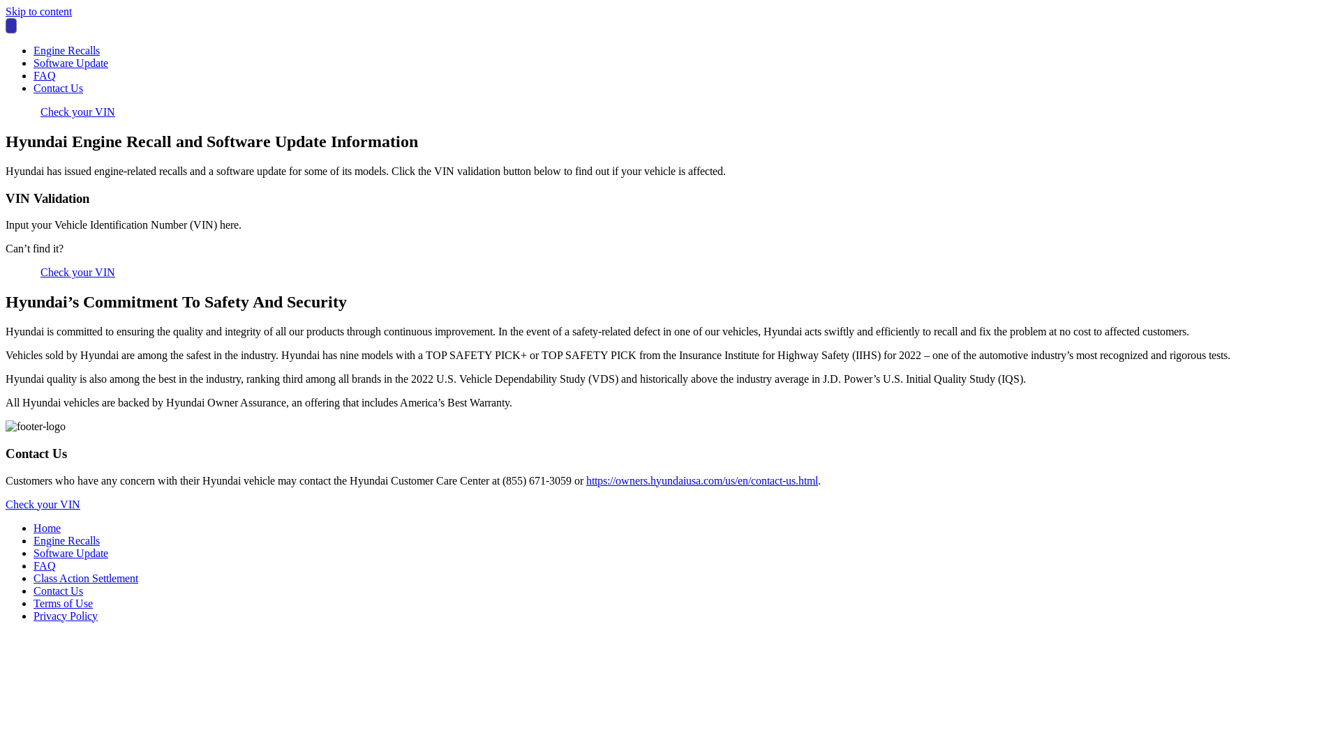 website screenshot of https://hyundaiengineinfo.pages.dev/