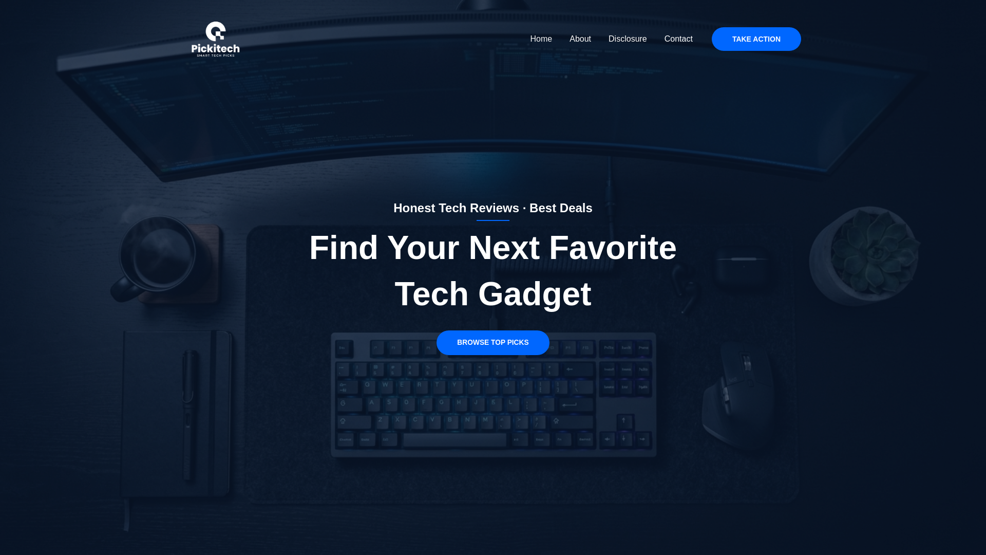website screenshot of https://pickitech.com
