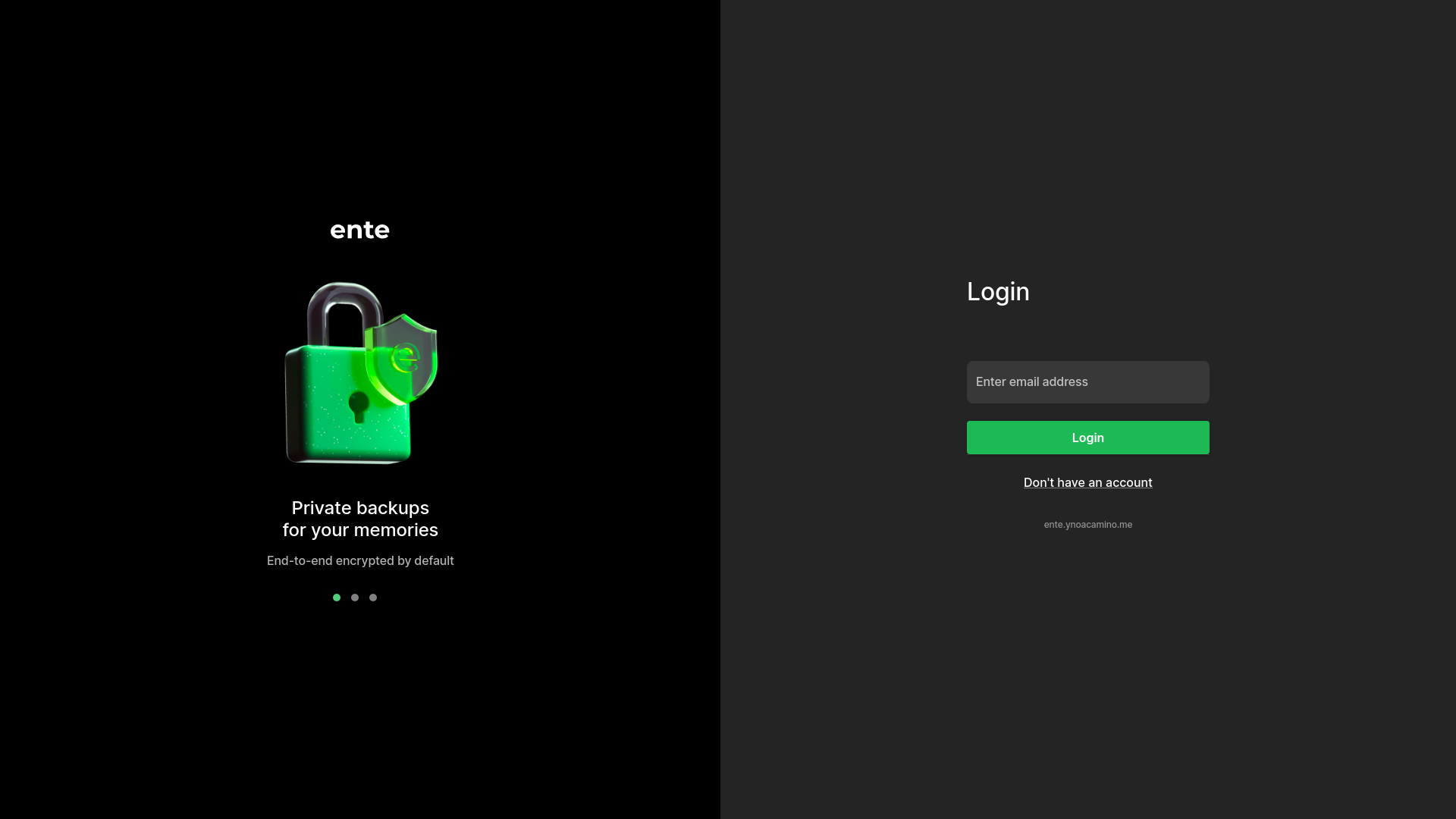 website screenshot of https://ente-cvp.pages.dev/