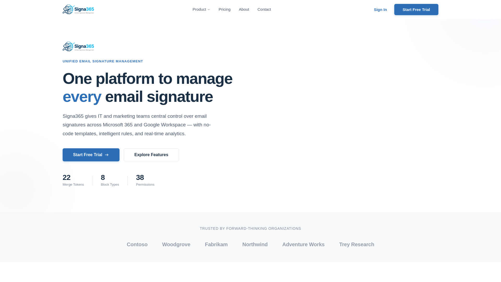 website screenshot of https://signa365.pages.dev/