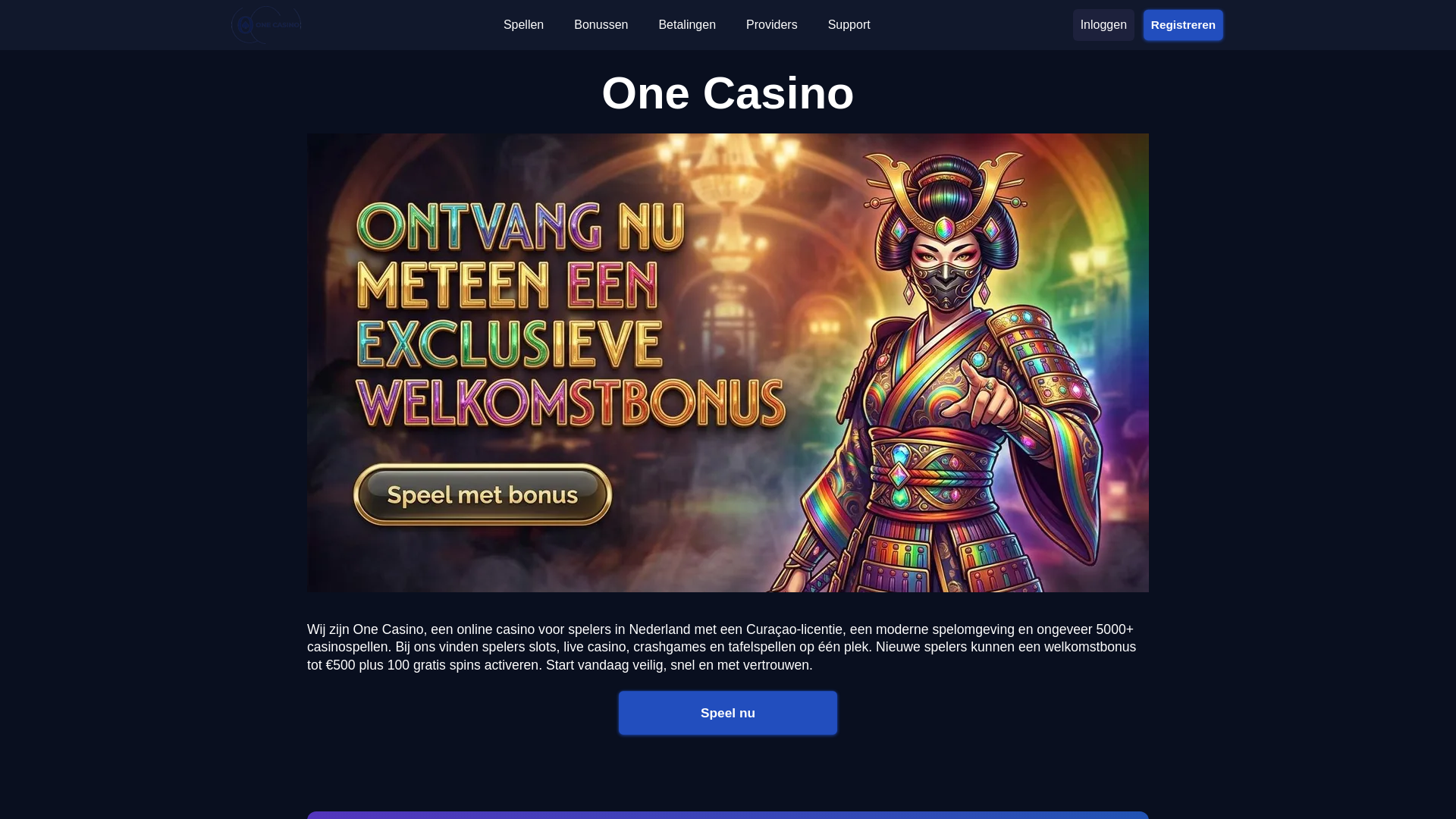 website screenshot of https://one-casino-slots-nl-70767.pages.dev/