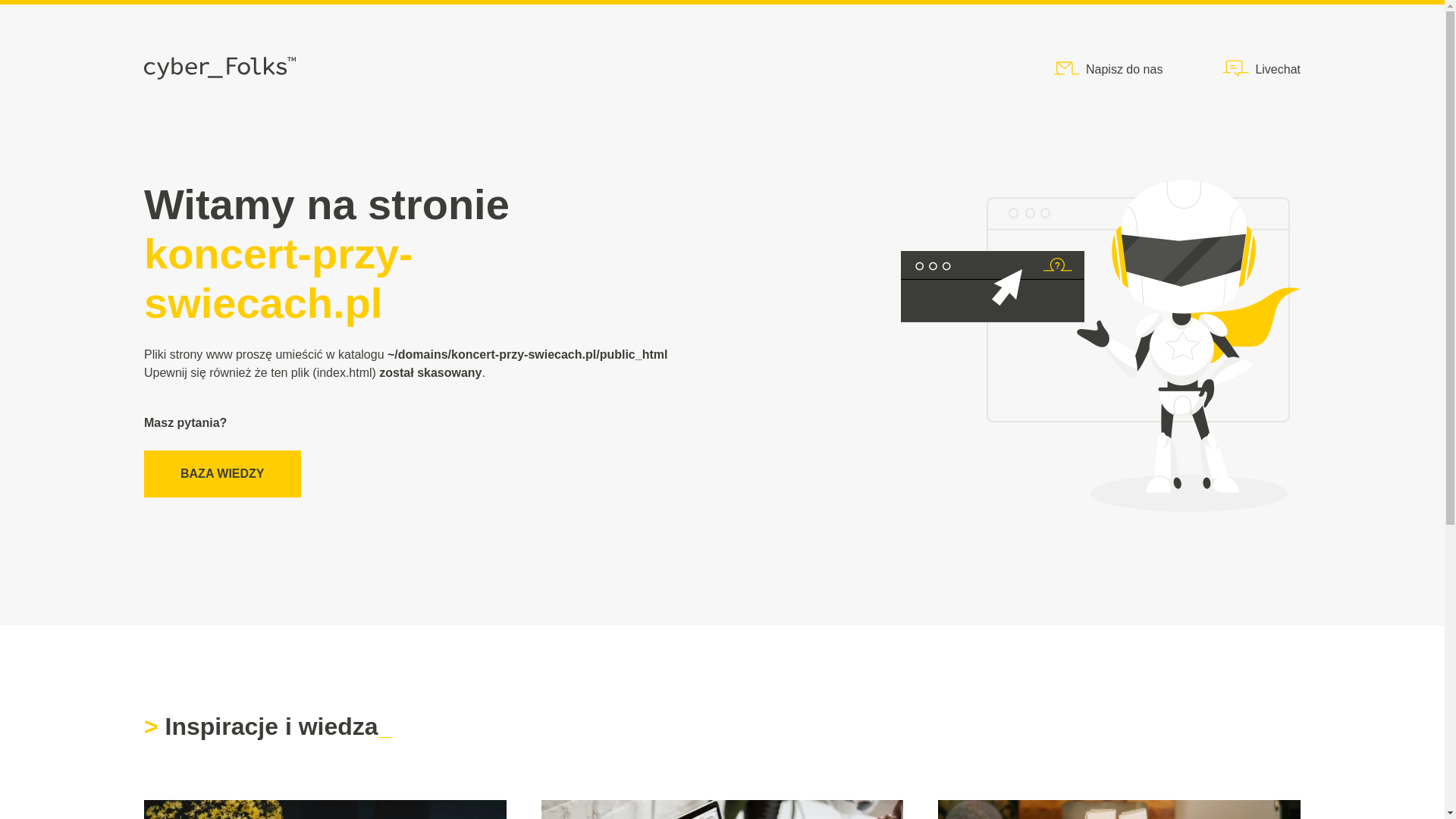 website screenshot of https://koncert-przy-swiecach.pl/