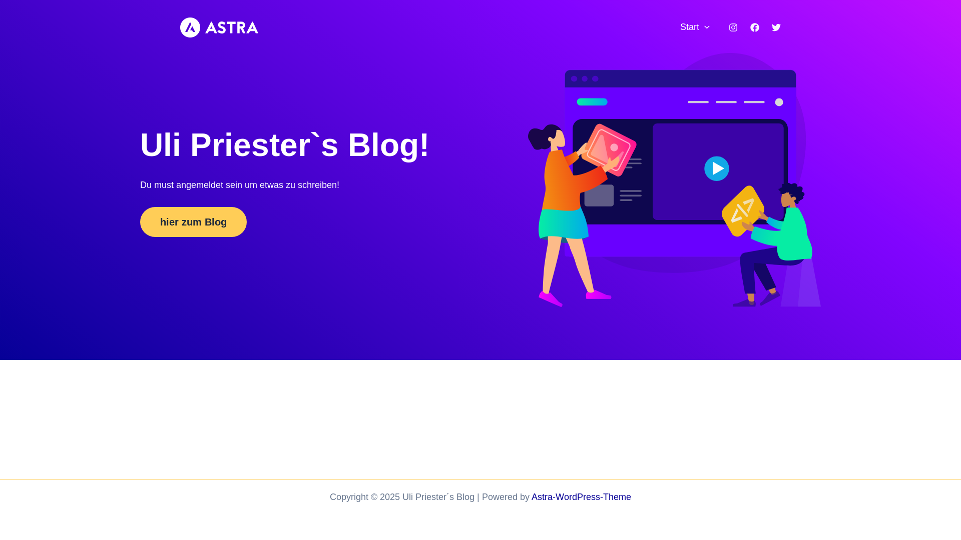 website screenshot of https://uli-priester.de/
