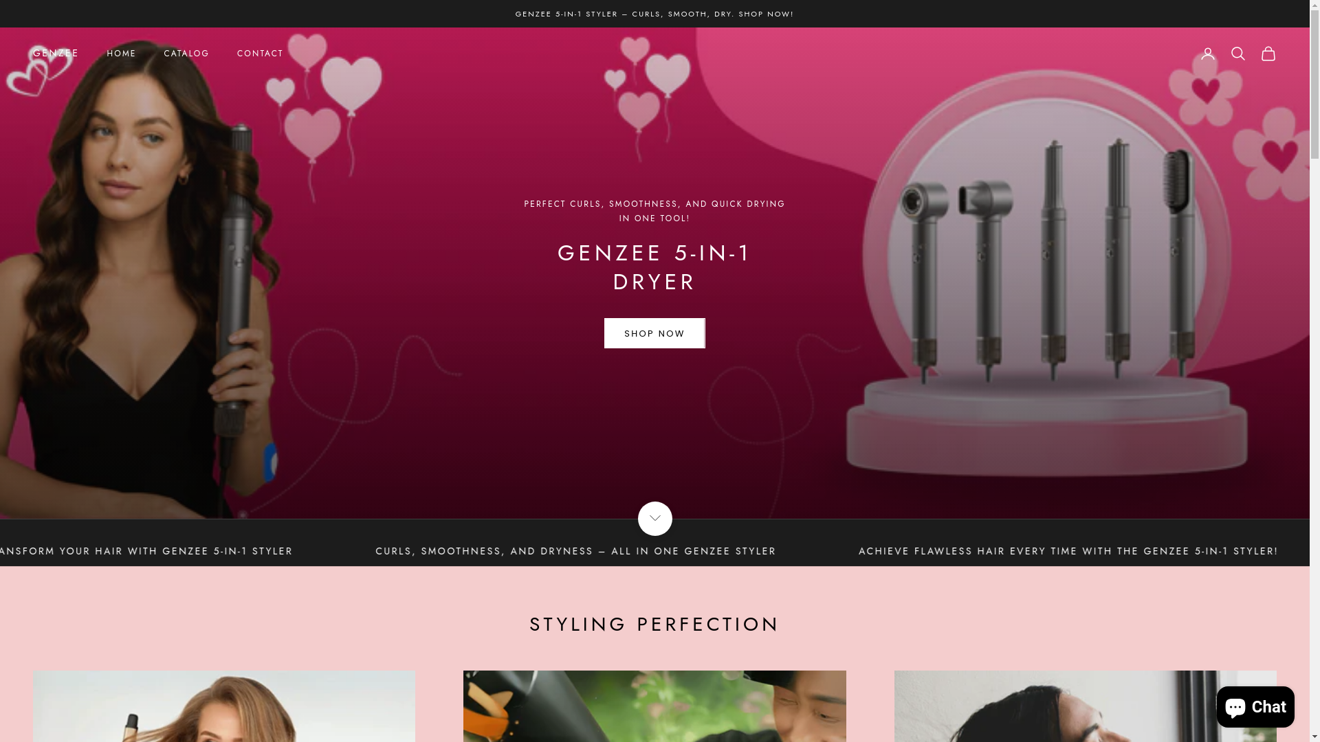 website screenshot of https://genzeestore.net/
