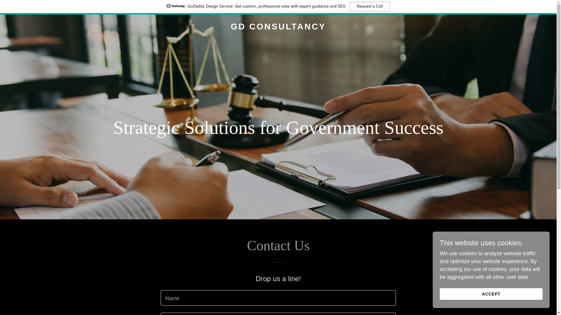 website screenshot of https://gdconsultancy.solutions/