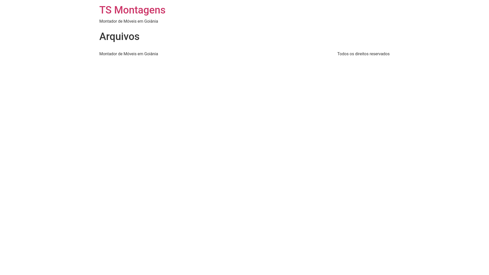 website screenshot of https://tsmontagens.com.br/