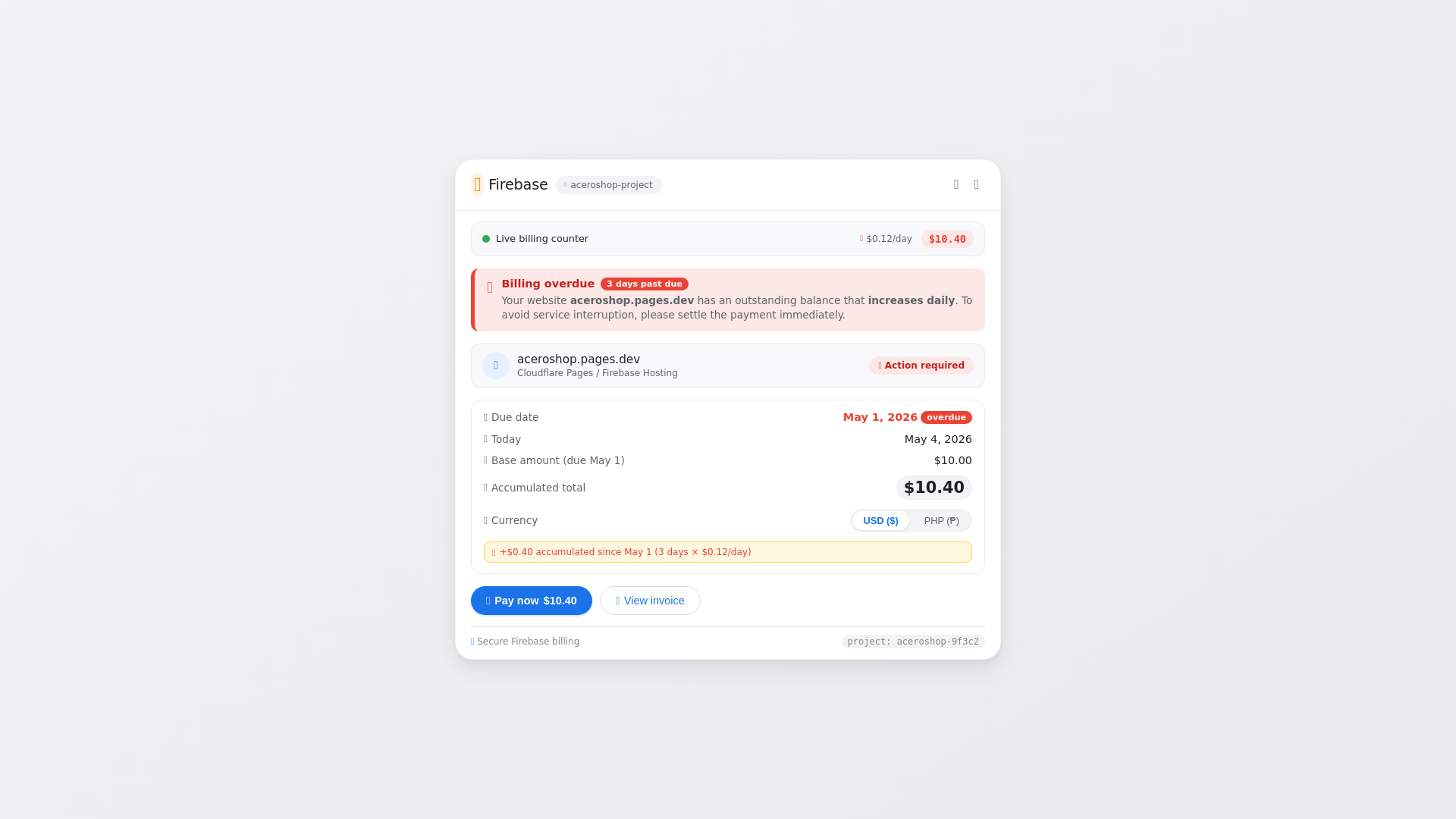 website screenshot of https://firebase-company-billing-payment-system.pages.dev/