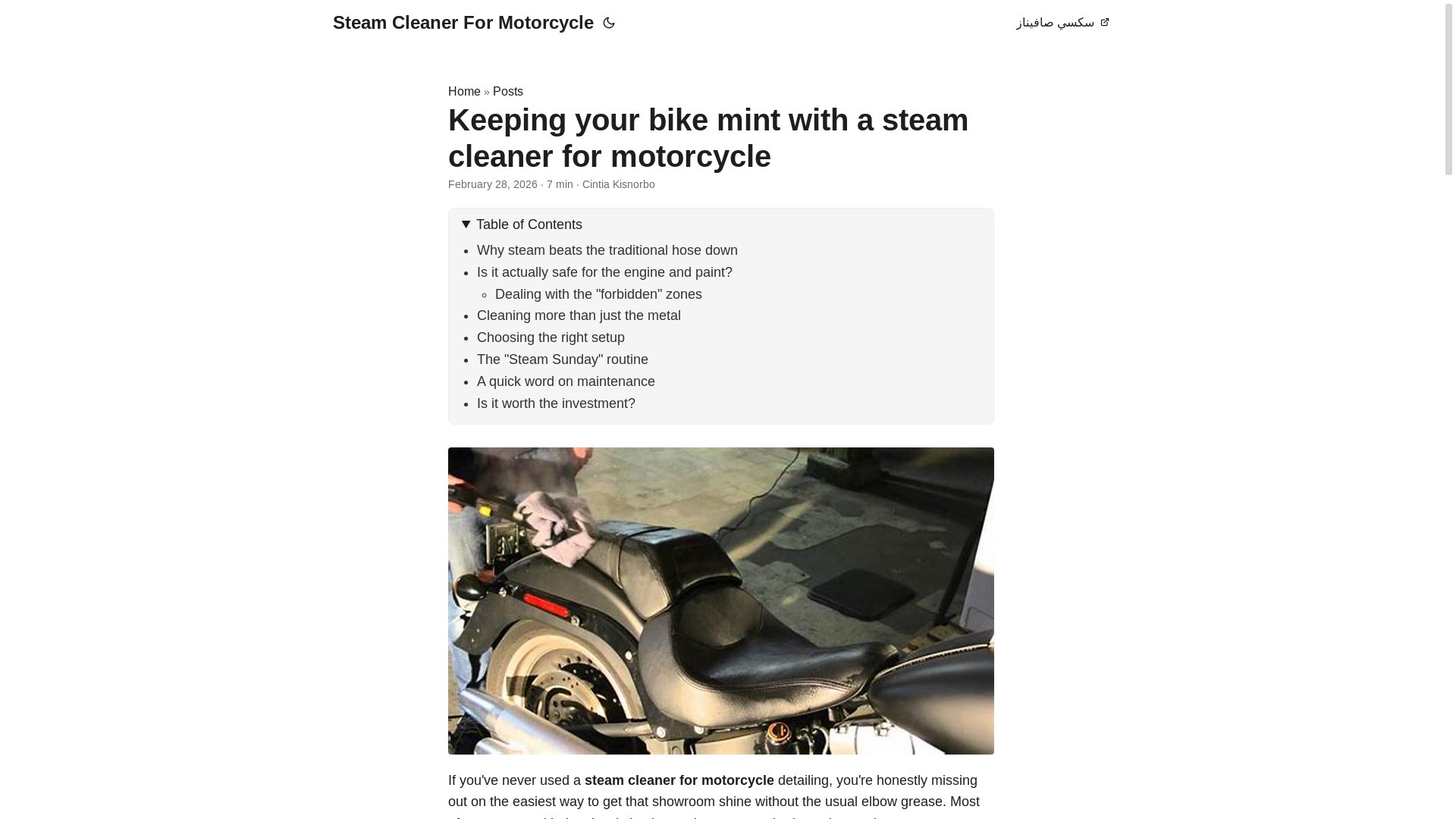 website screenshot of https://steam-cleaner-for-motorcycle.pages.dev/
