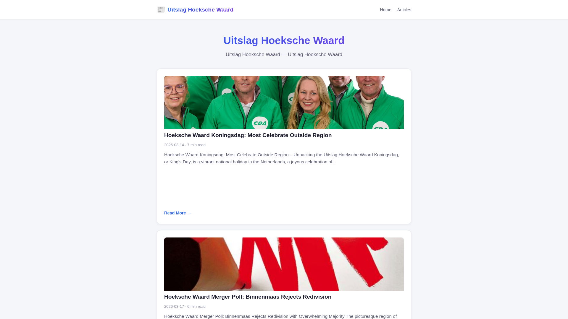 website screenshot of https://uitslag-hoeksche-waard.pages.dev/