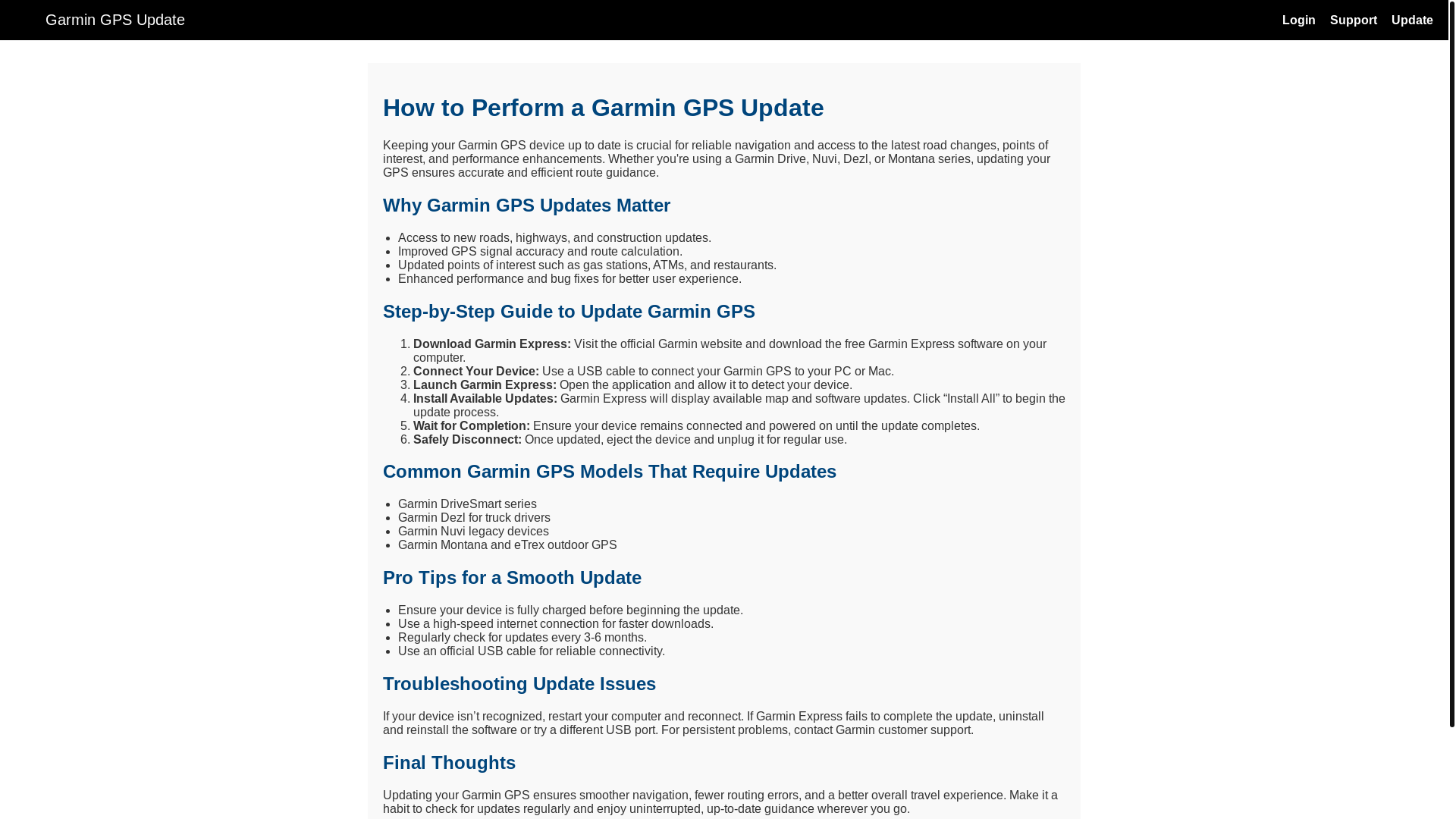 website screenshot of https://garmin-gpsupdates.pages.dev/