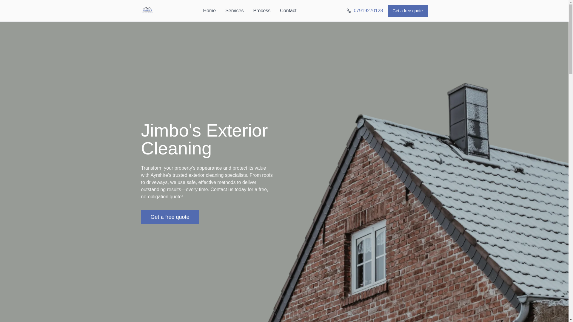 website screenshot of https://jimboscleaning.com/