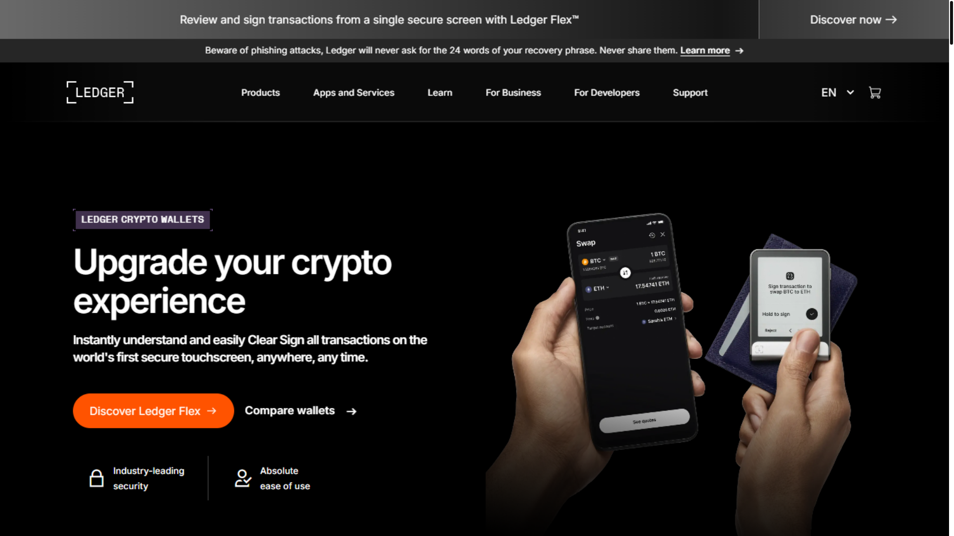 website screenshot of https://ledgr-en-strt-com.pages.dev/