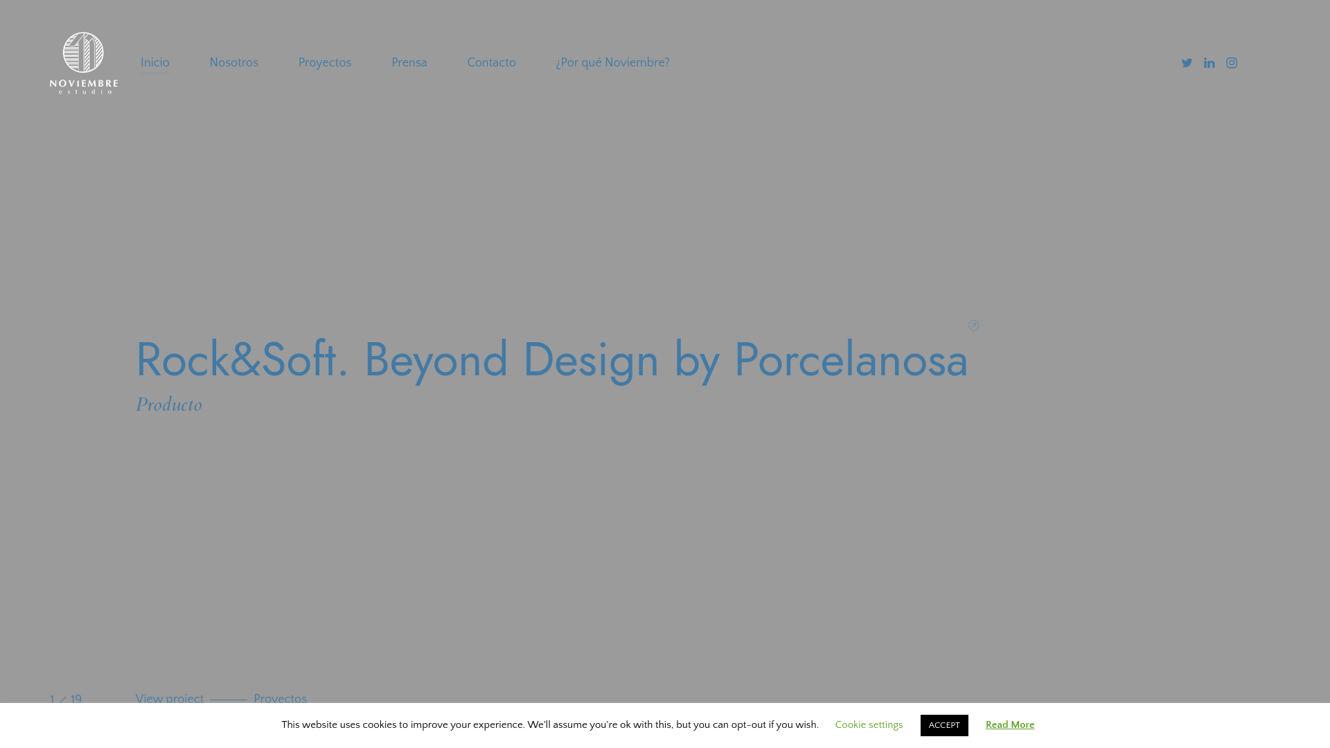 website screenshot of https://novemberstudio.es/