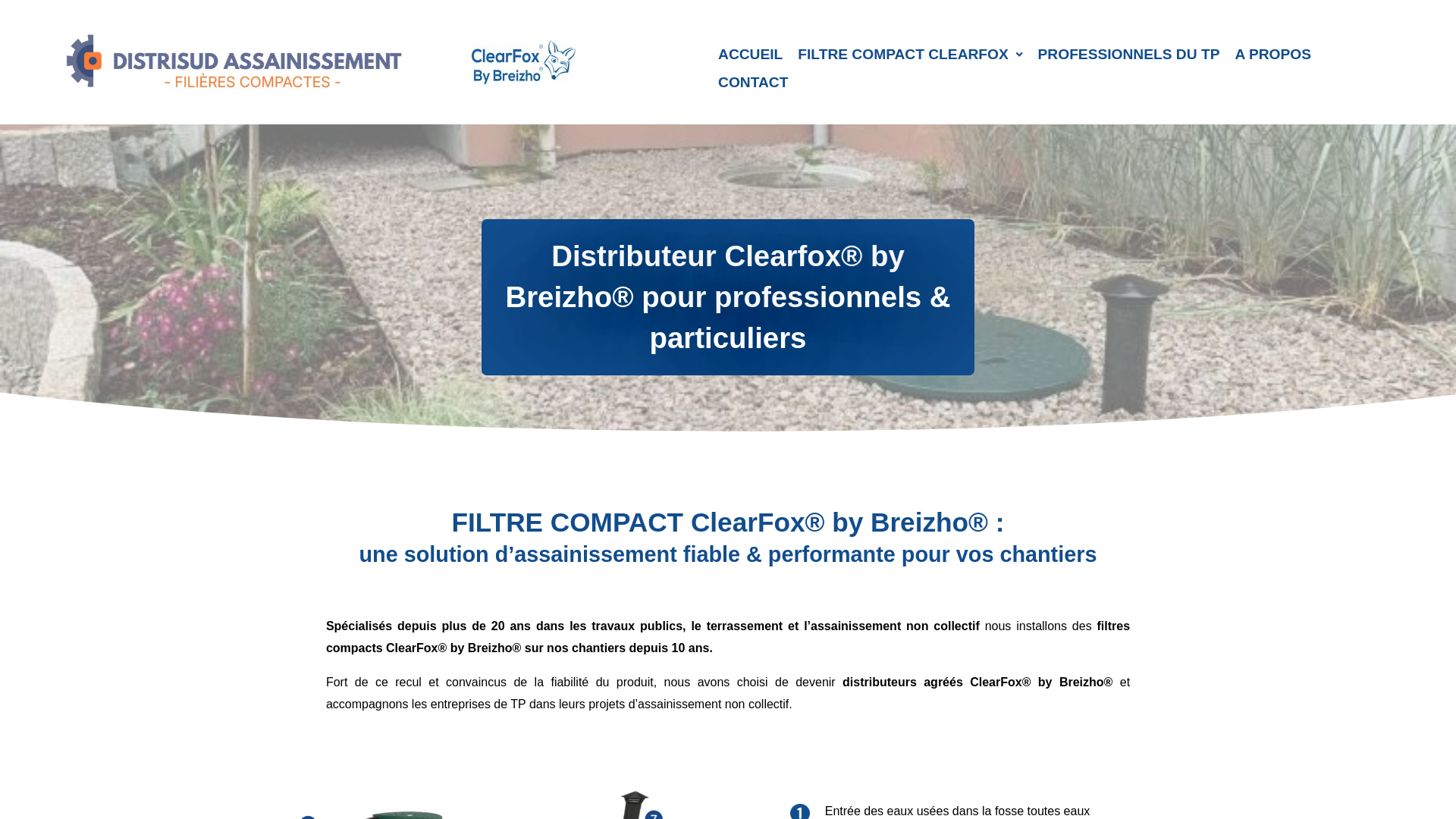 website screenshot of https://distrisud-assainissement.fr