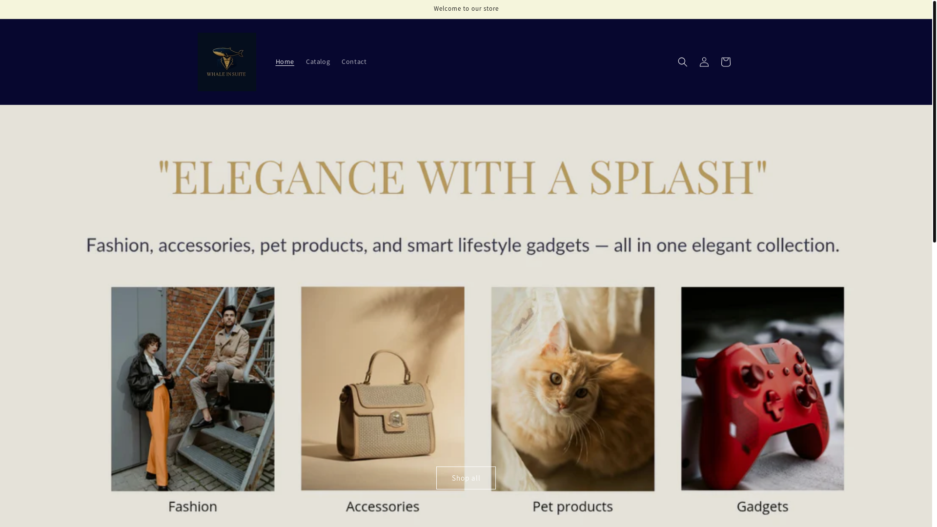 website screenshot of https://whaleinsuite.com/