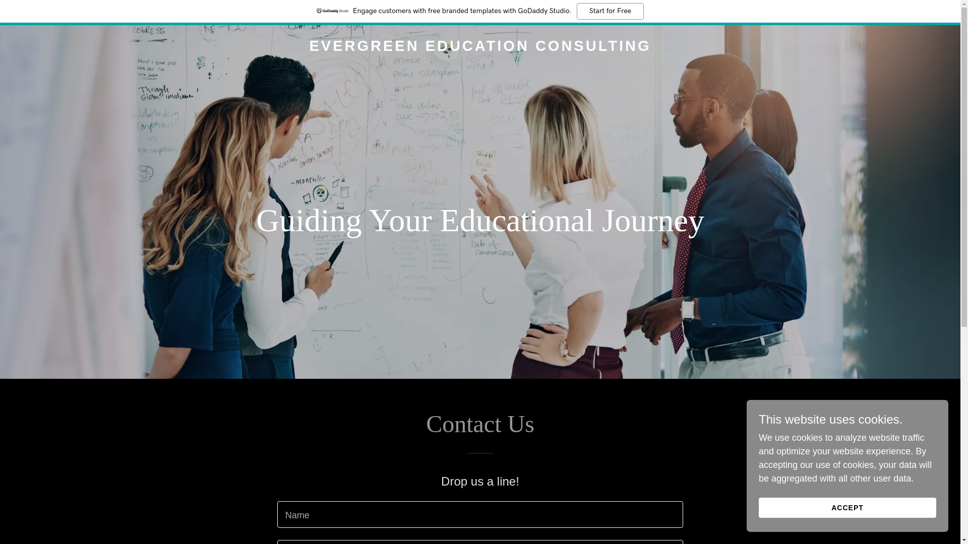 website screenshot of https://evergreeneducationconsulting.com/