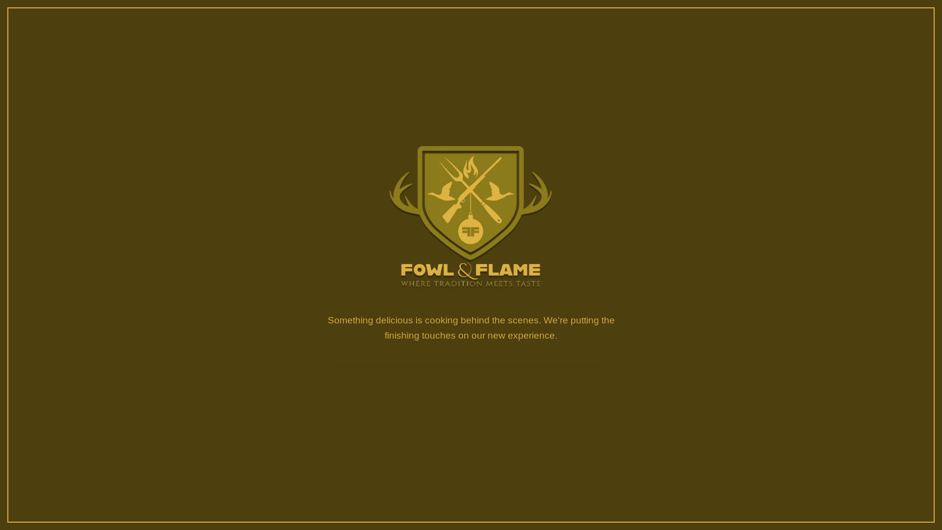 website screenshot of https://fowlandflame.com/