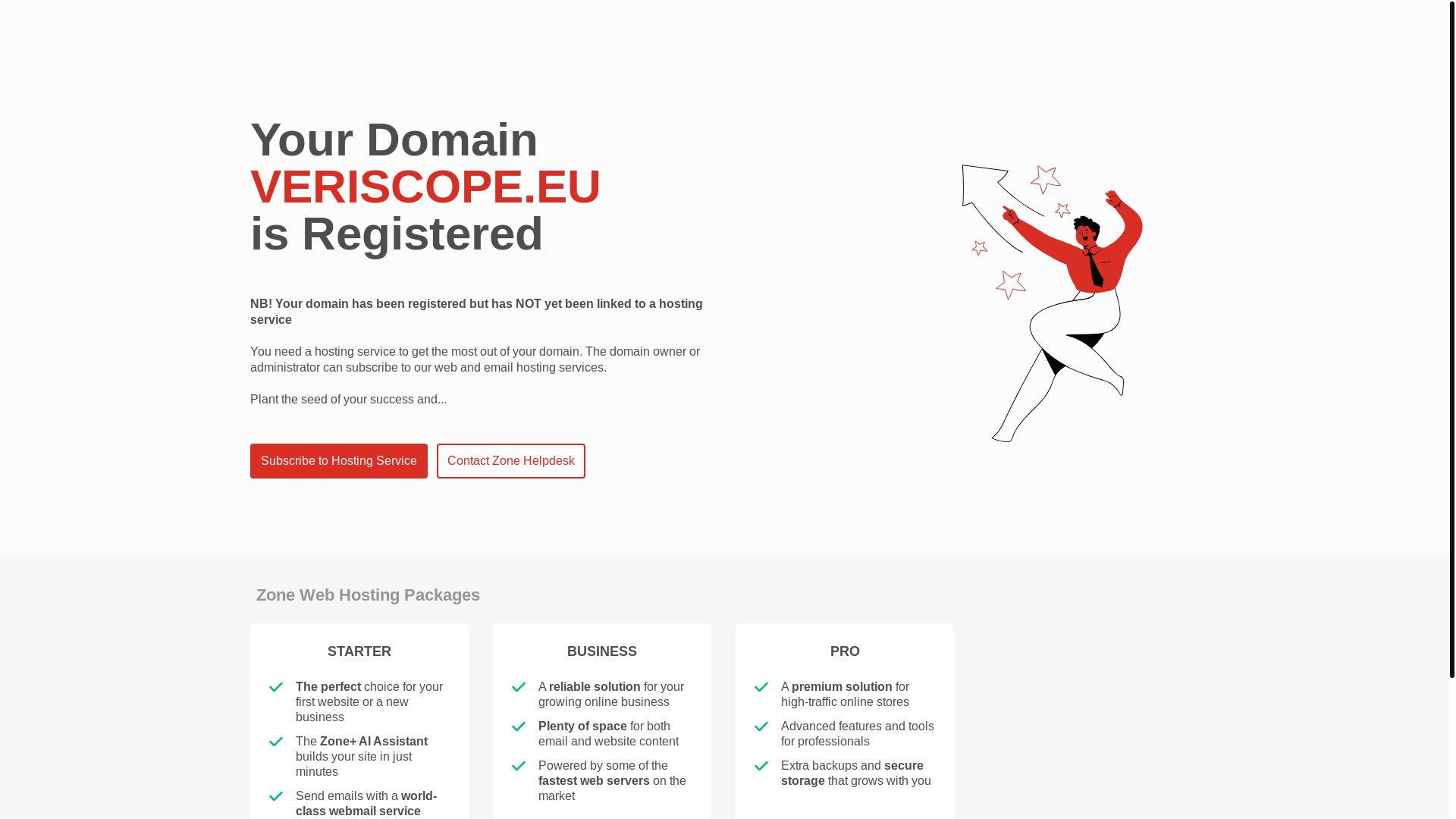 website screenshot of https://veriscope.eu/