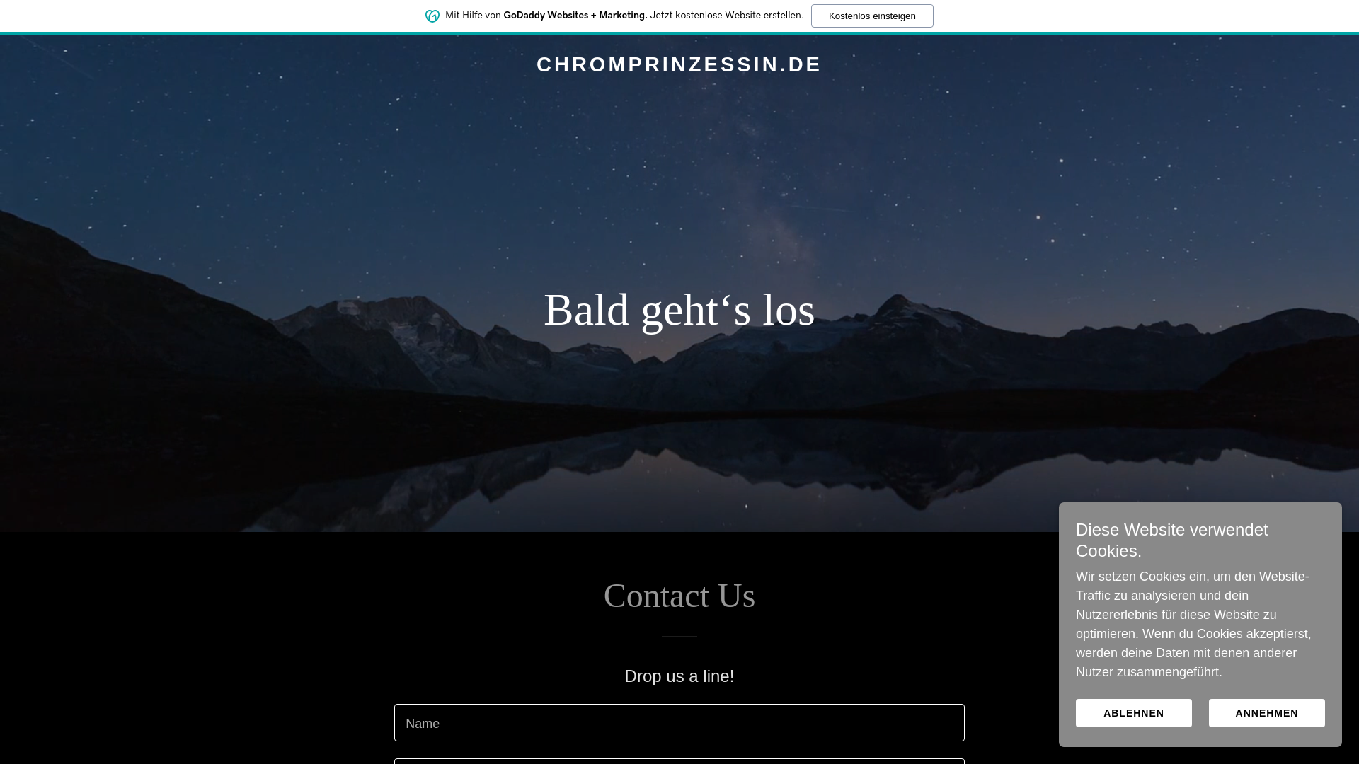 website screenshot of https://chromprinzessin.de