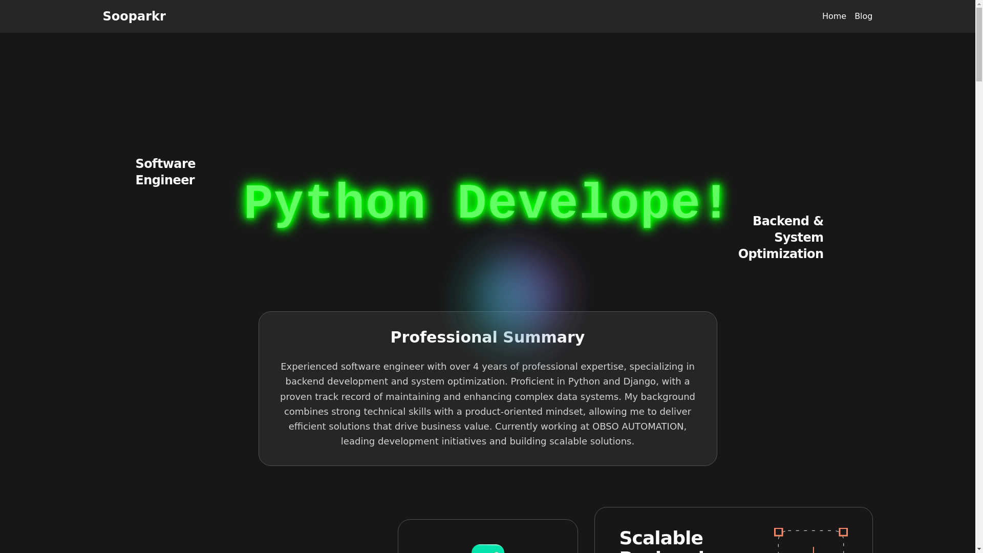 website screenshot of https://personal-website-buz.pages.dev/