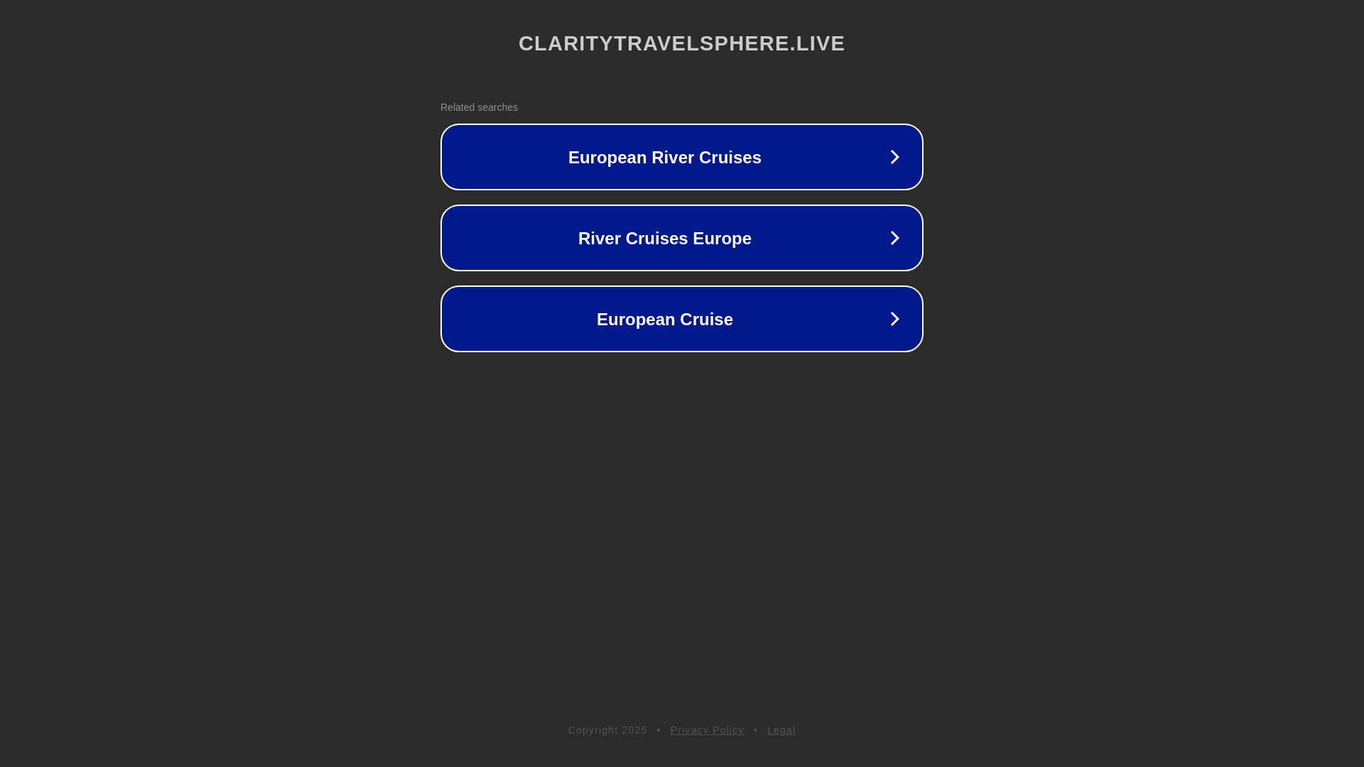 website screenshot of https://claritytravelsphere.live/