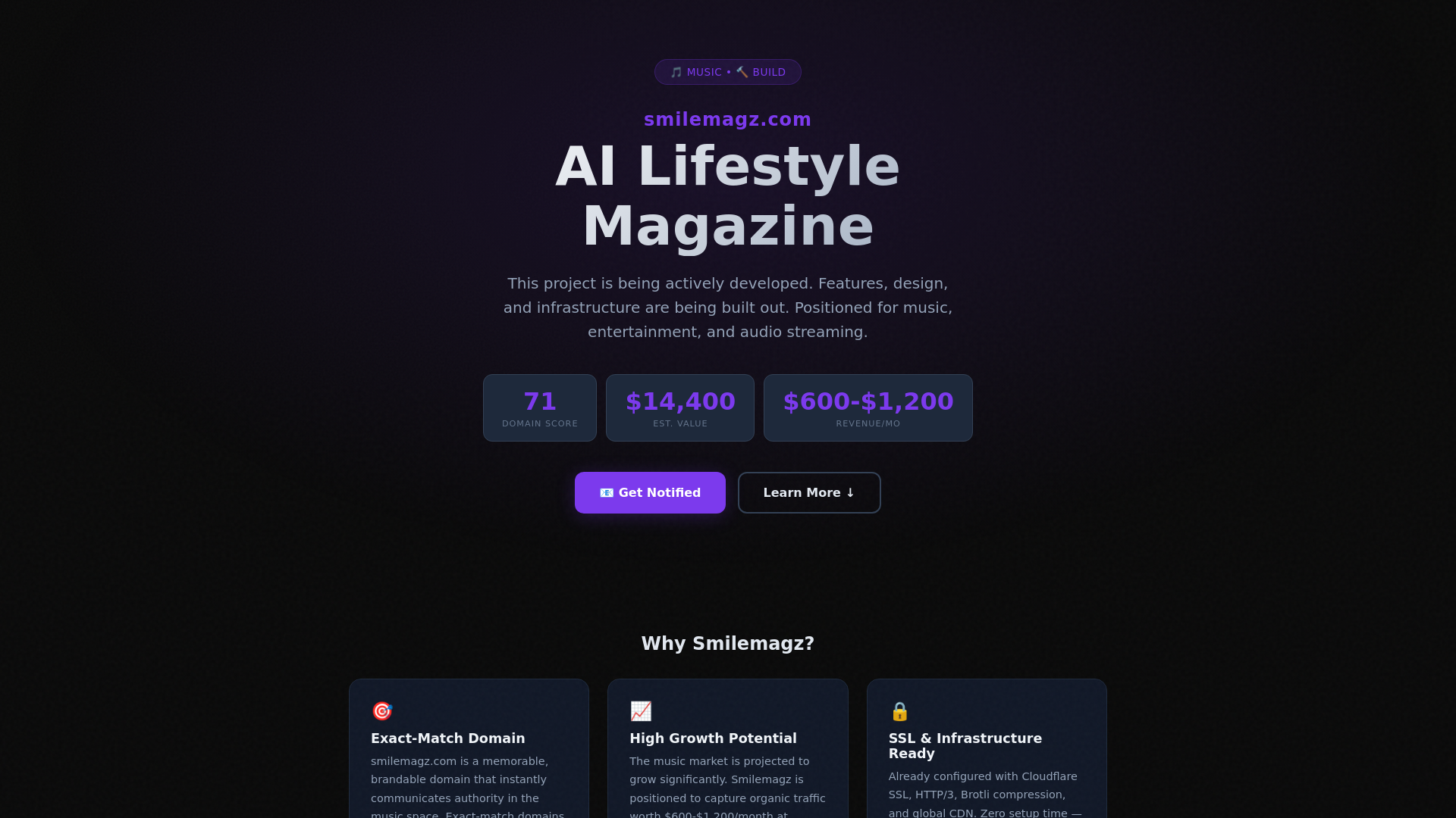 website screenshot of https://smilemagz.com/