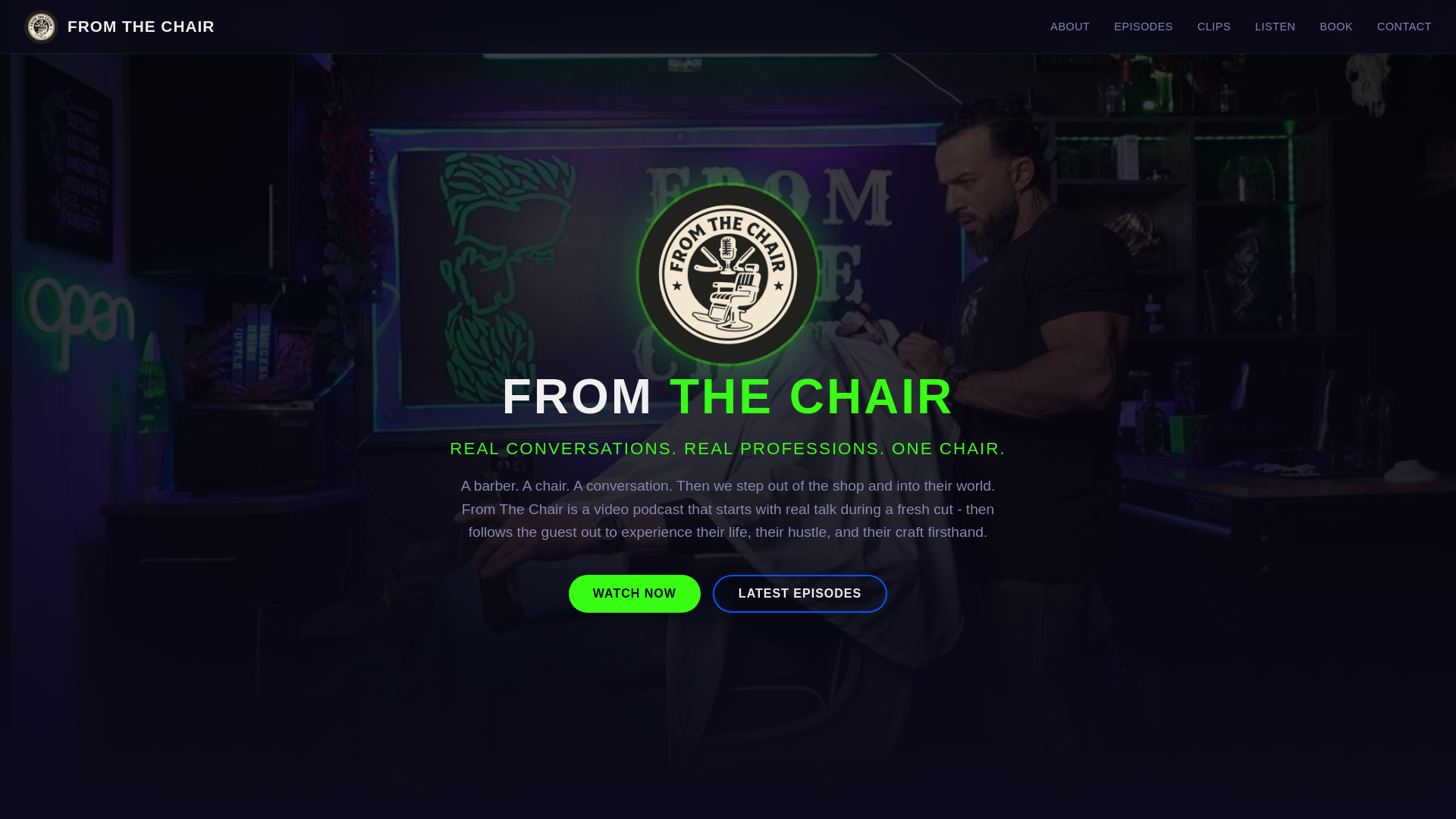 website screenshot of https://fromthechair.net/