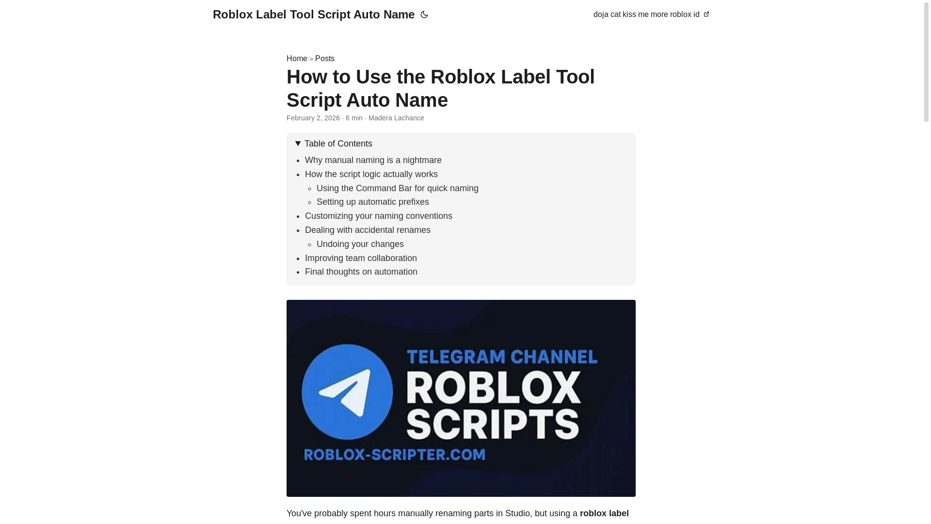 website screenshot of https://roblox-label-tool-script-auto-name.pages.dev/