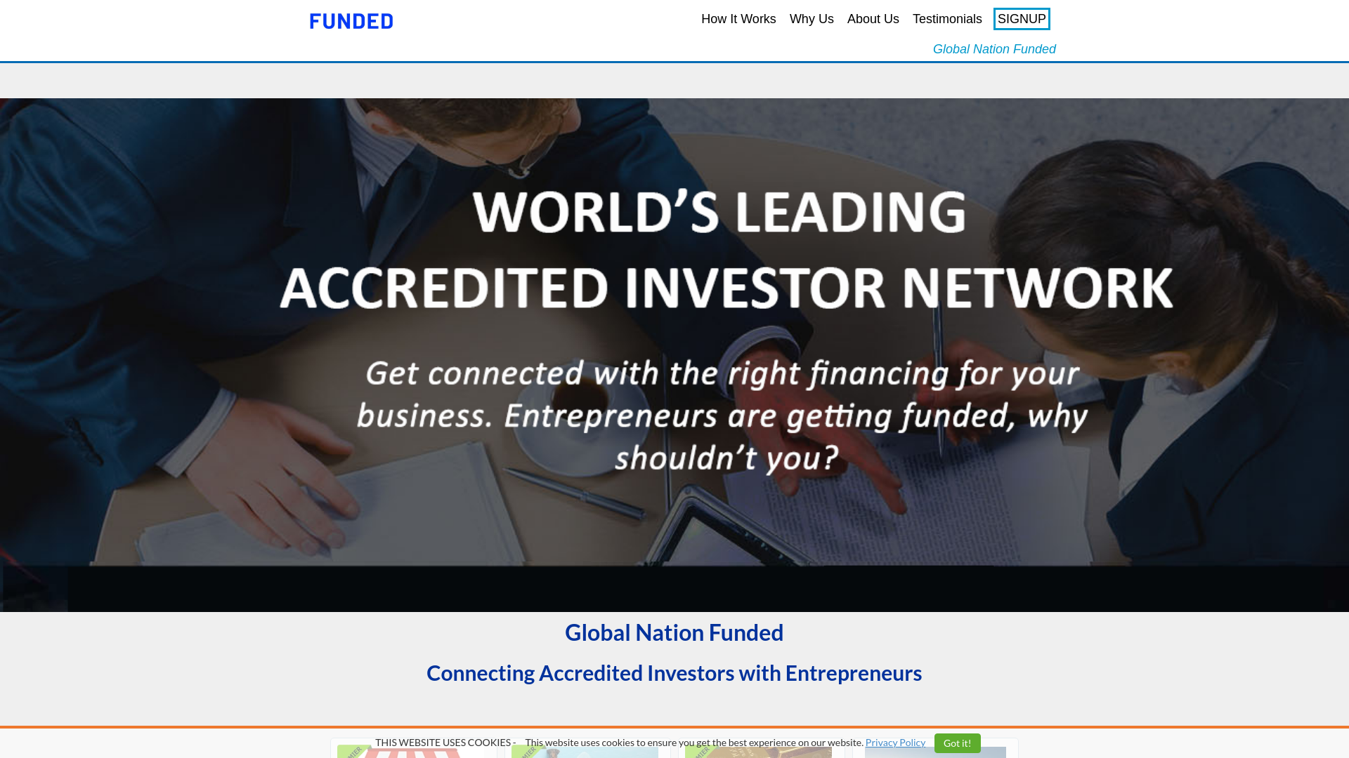 website screenshot of https://globalnationfunded.com/