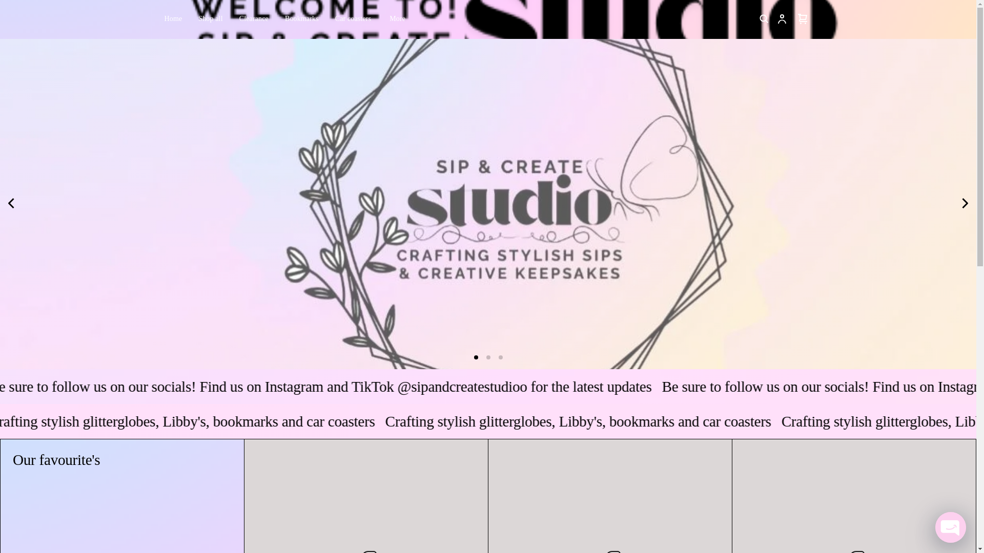 website screenshot of https://taliastumblersandtreasures.com/