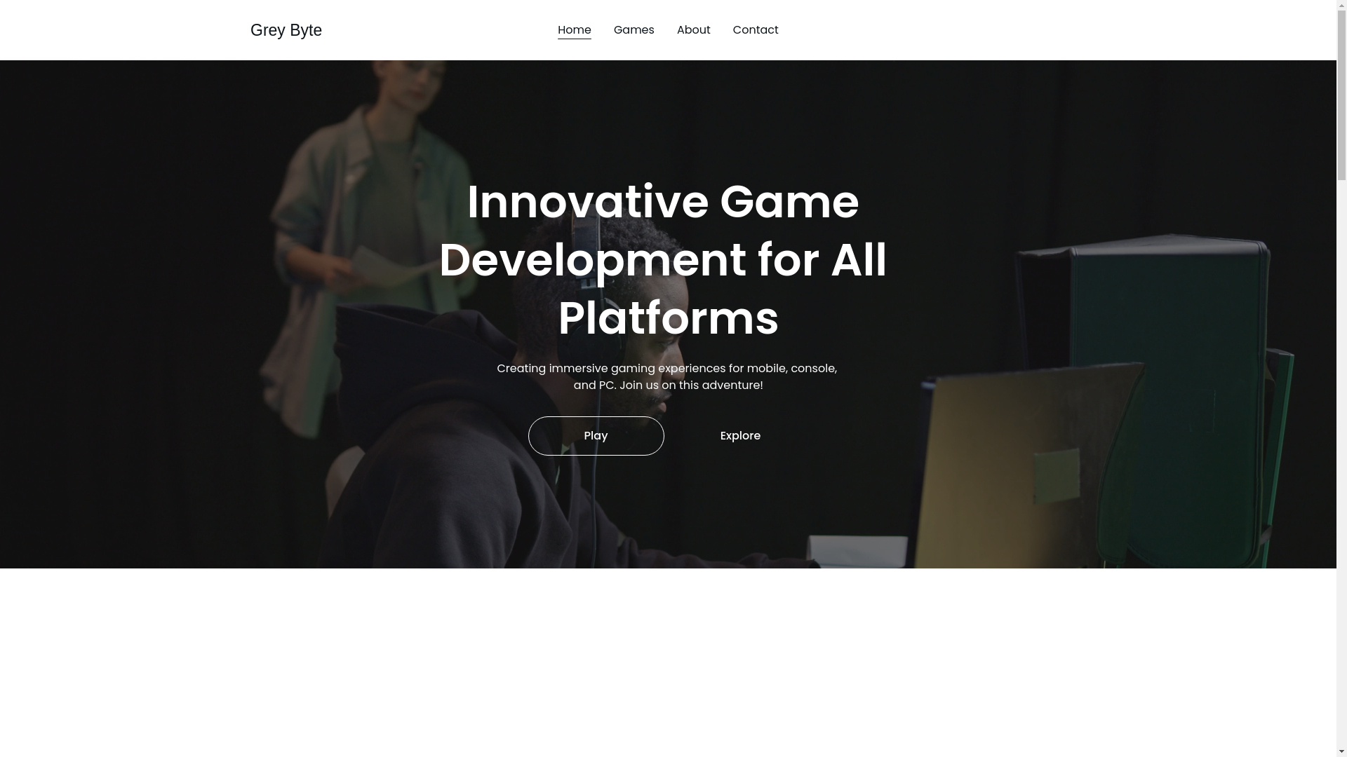 website screenshot of https://greybyte.tech/