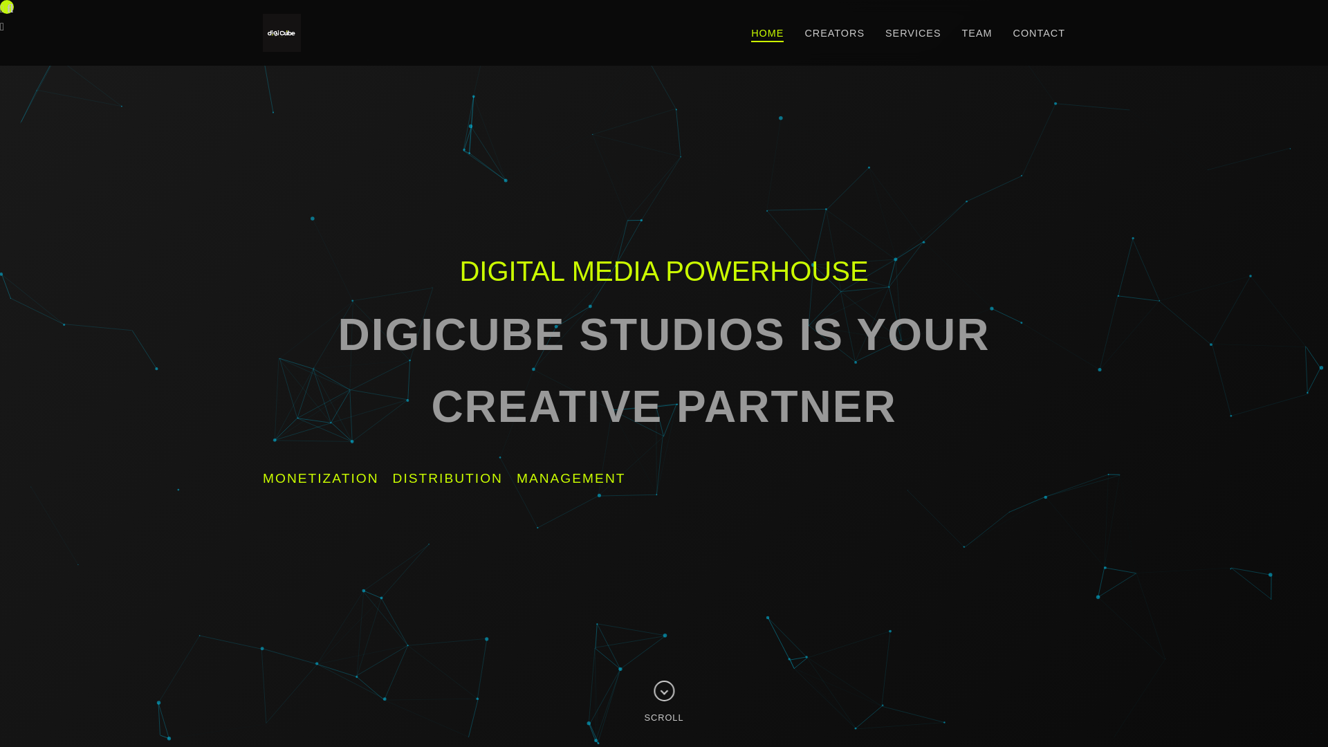 website screenshot of https://digicubestudios.com/