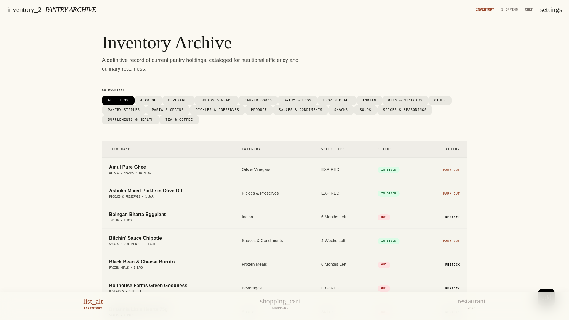 website screenshot of https://smartpantry-798.pages.dev/