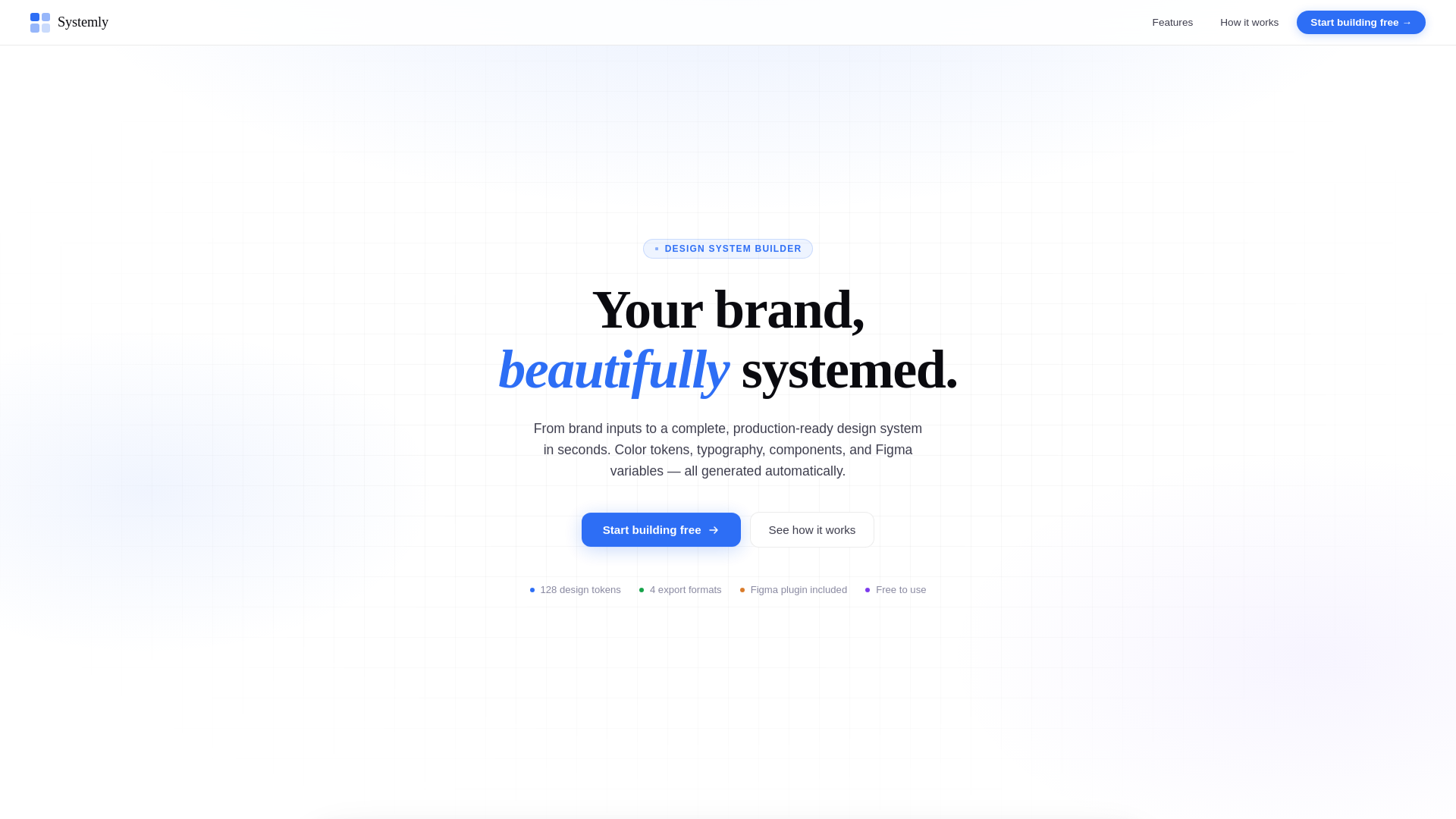 website screenshot of https://systemly.design