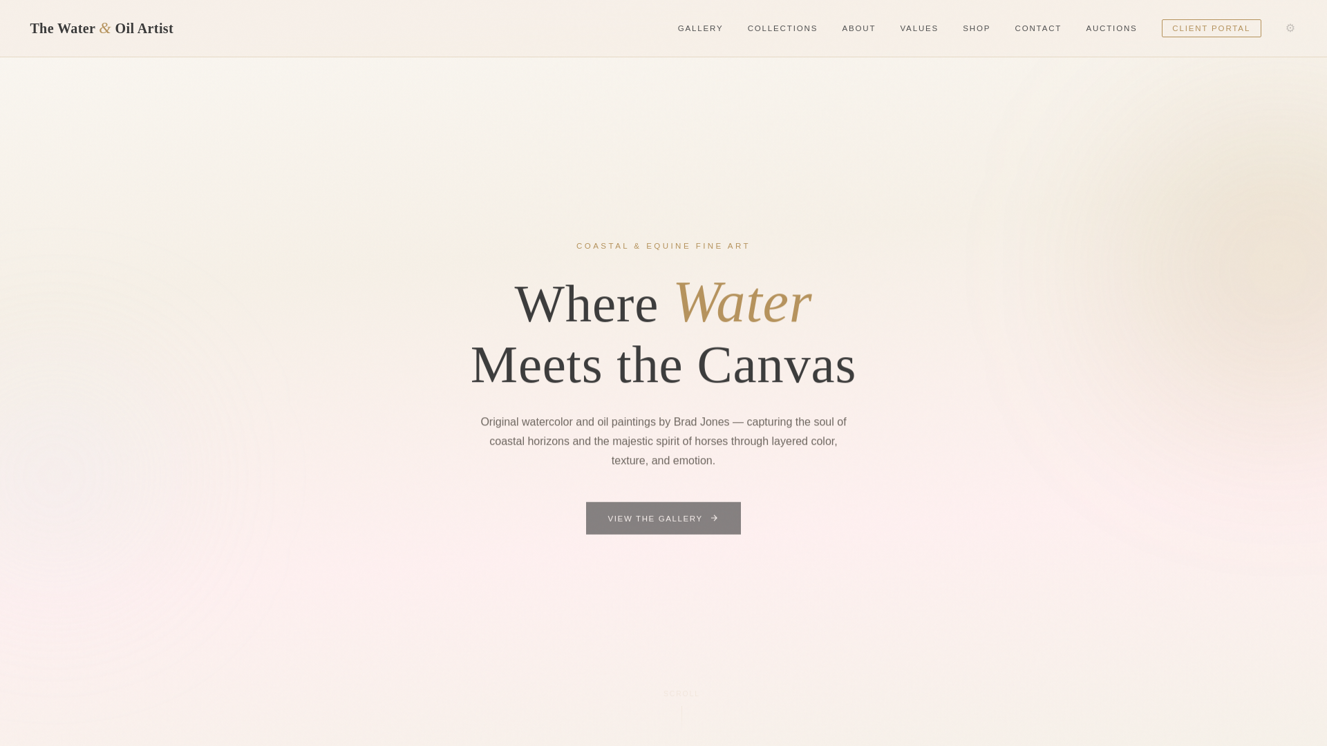 website screenshot of https://thewaterandoilartist-site.pages.dev/
