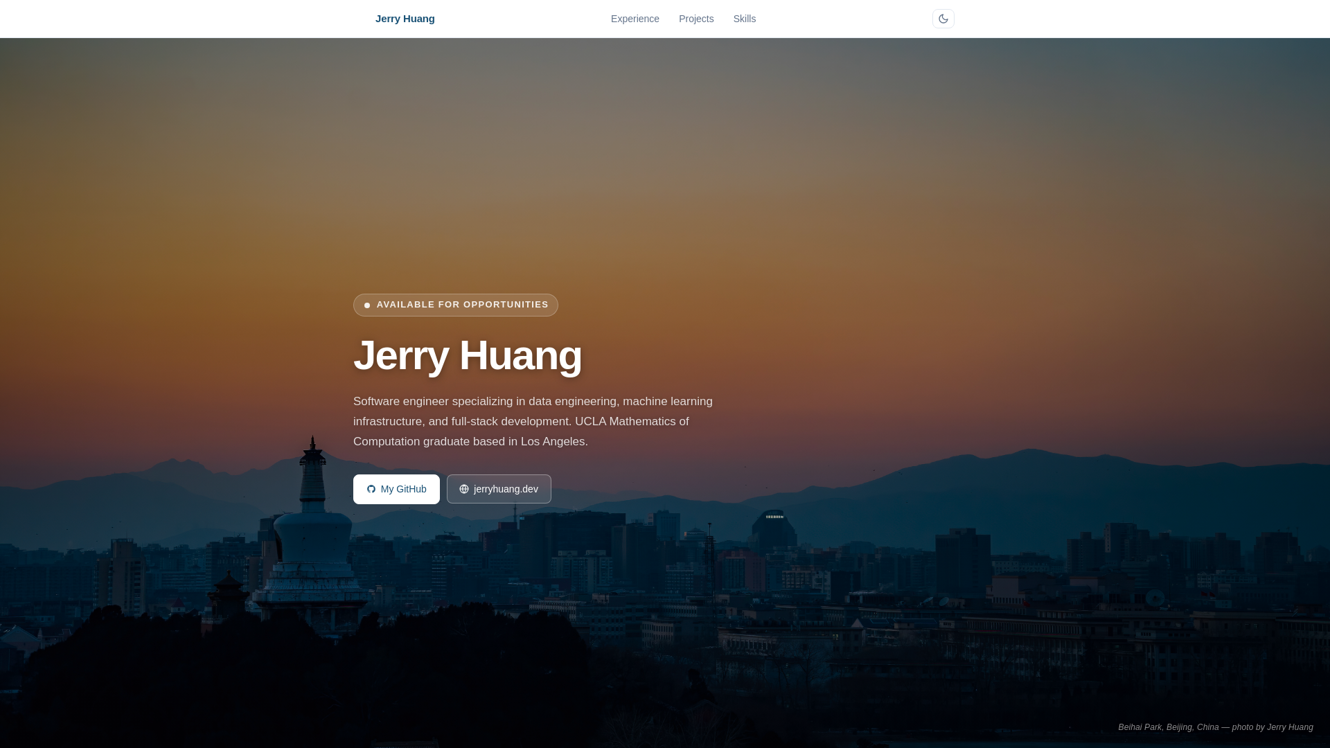 website screenshot of https://personal-landing-aop.pages.dev/