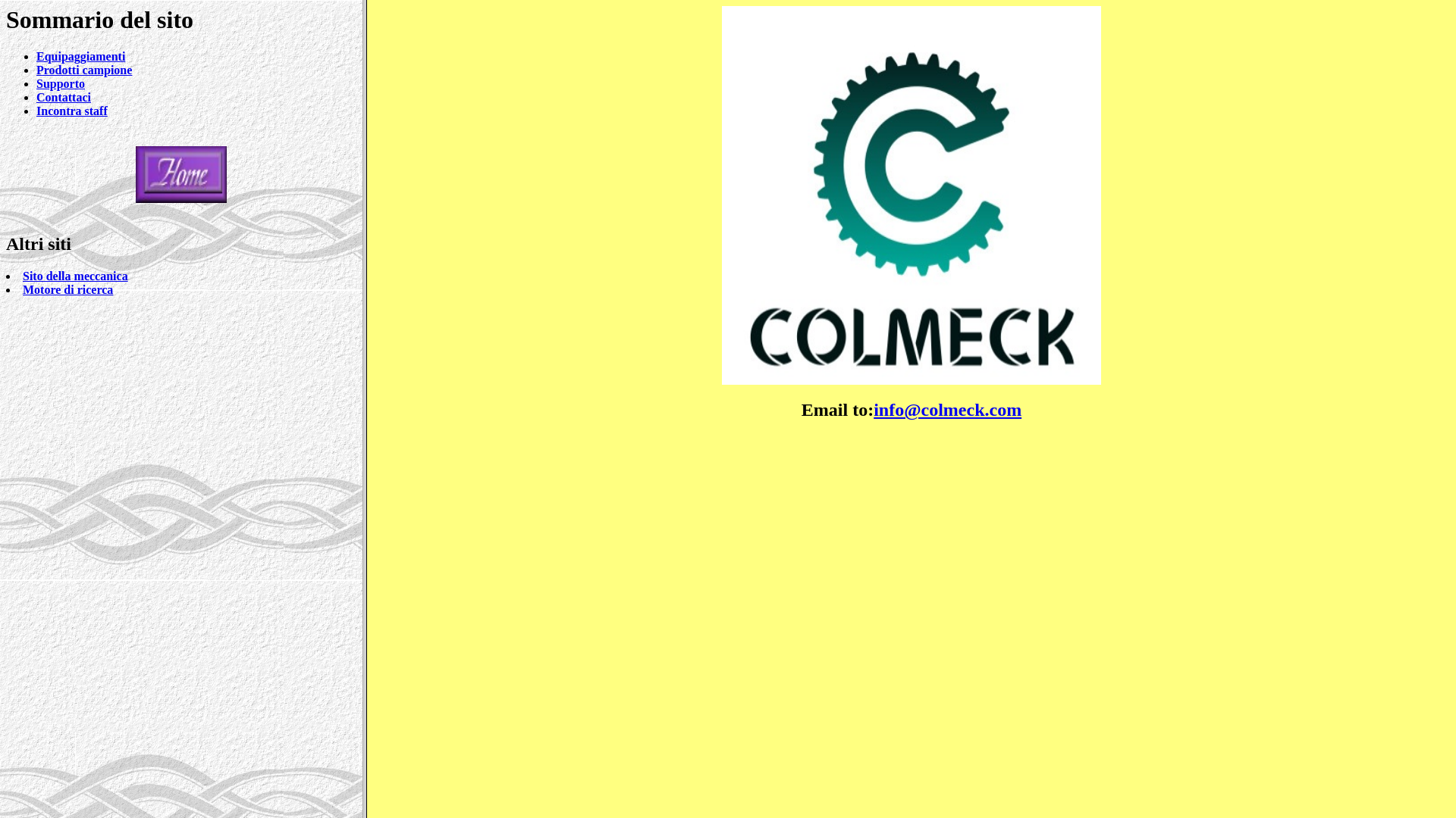 website screenshot of https://colmecksrl.it/