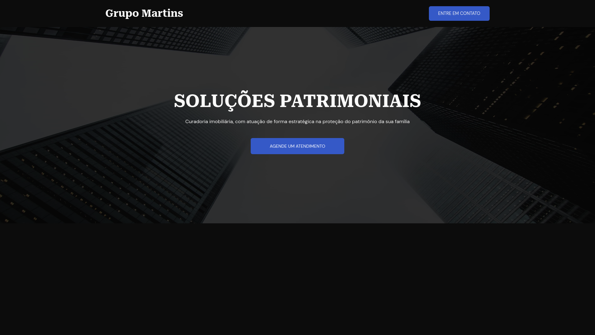 website screenshot of https://grupomartinss.com.br/