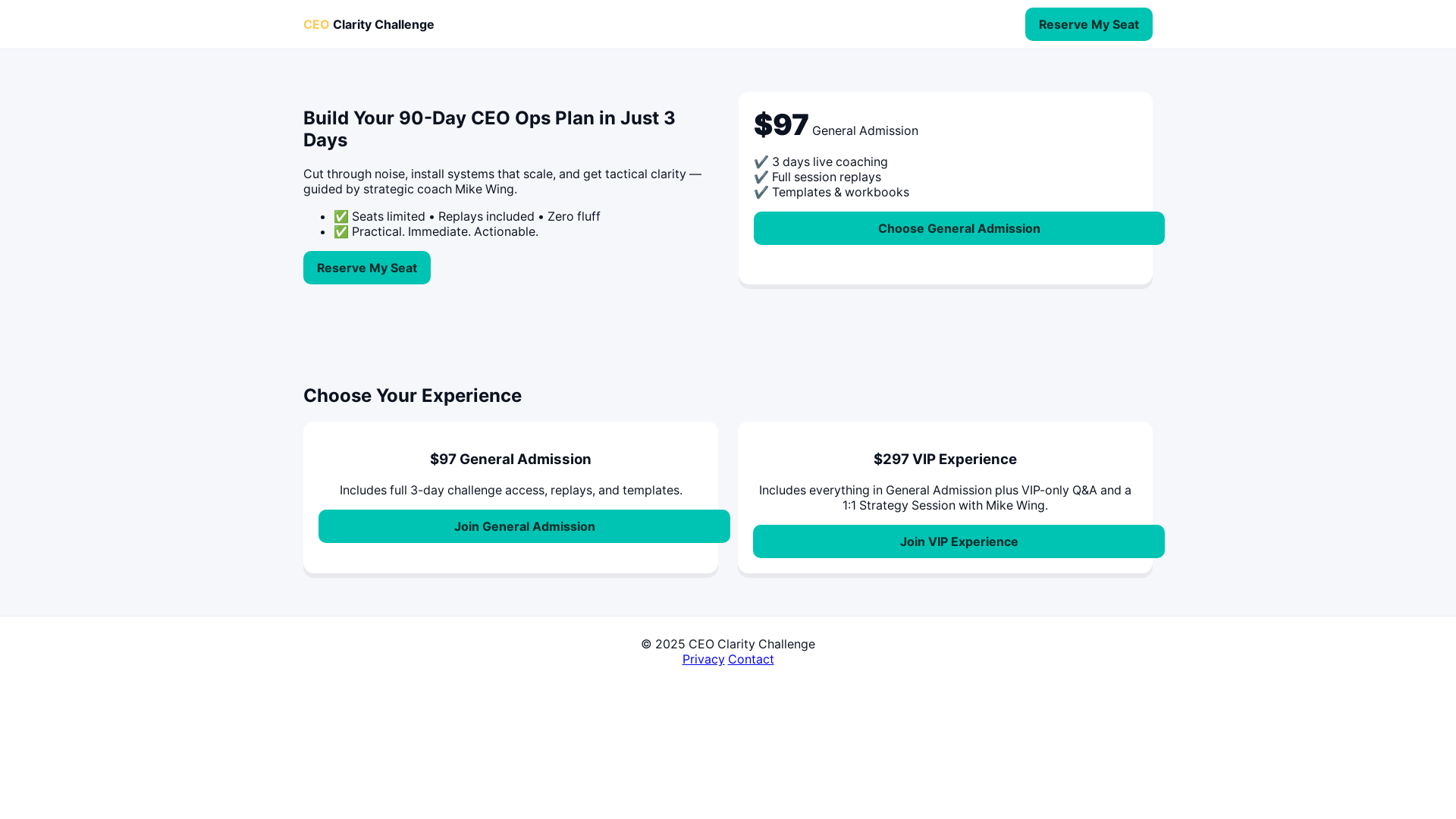 website screenshot of https://ceo-clarity-challenge-v4.pages.dev/