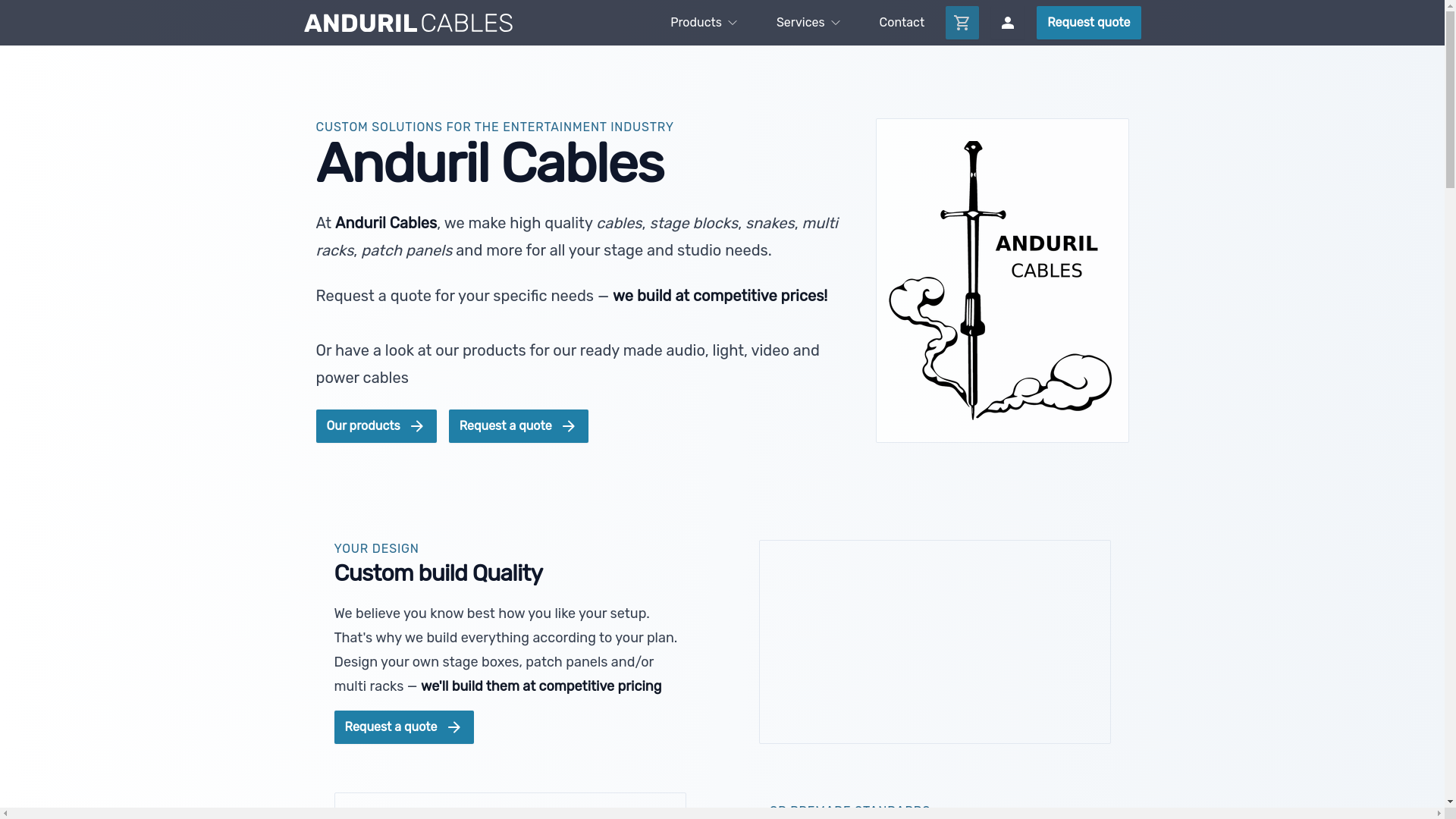 website screenshot of https://anduril-cables.pages.dev/